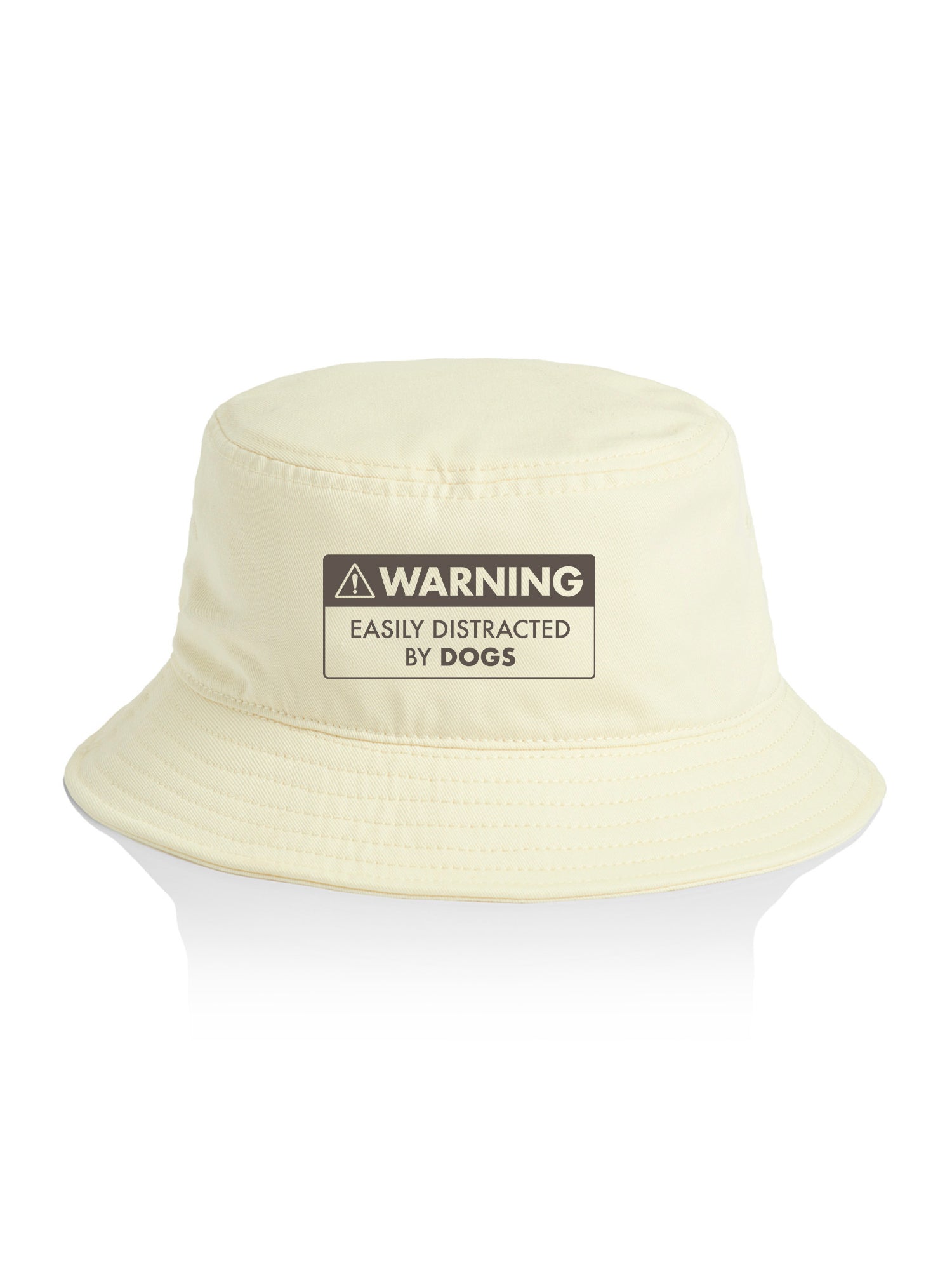 Warning Sign! Easily Distracted By Dogs Bucket Hat