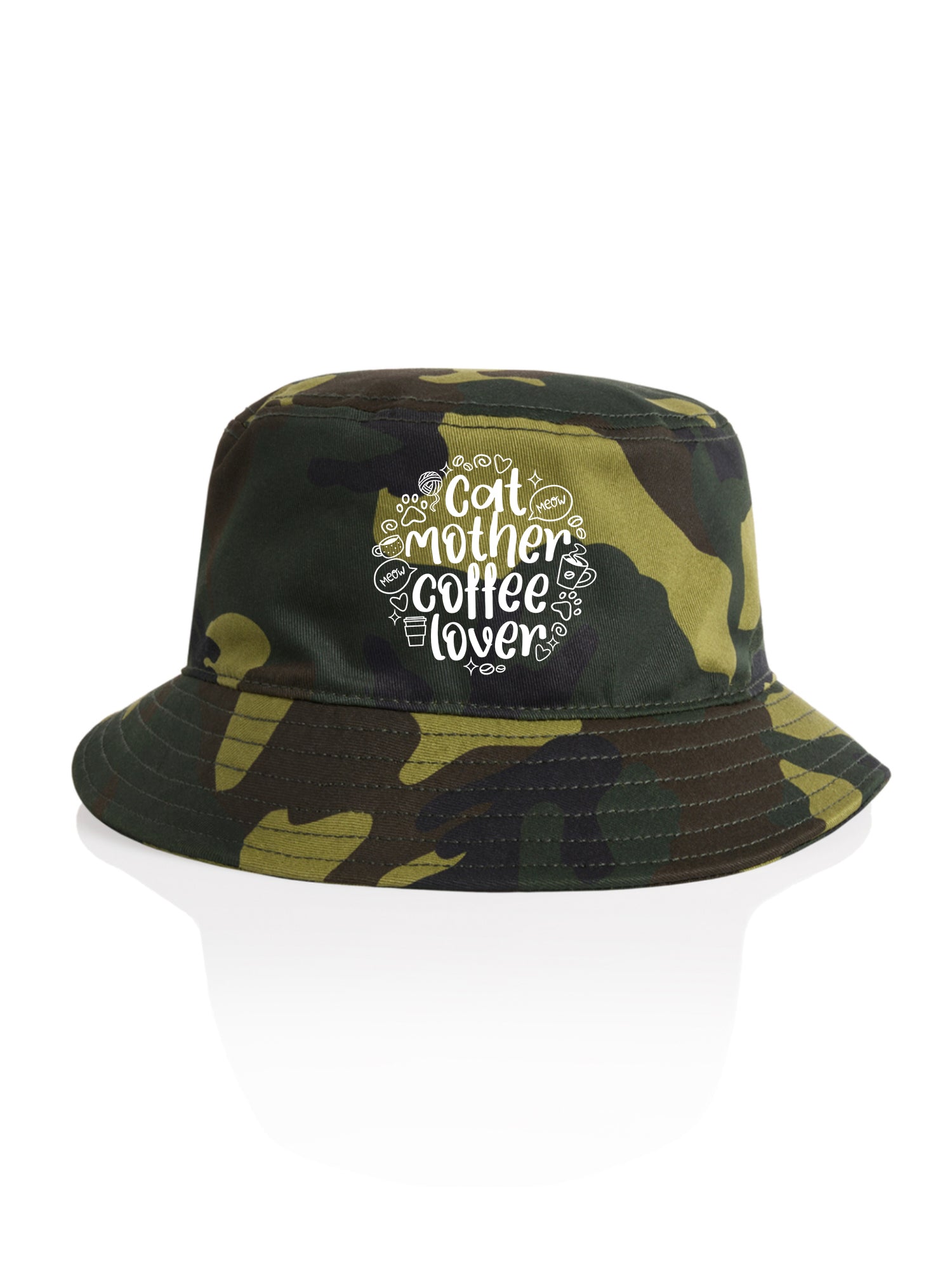 Cat Mother Coffee Lover Bucket Hat