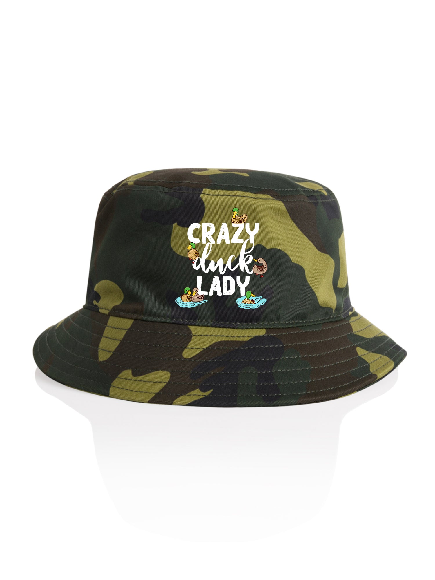 Crazy Duck Lady Bucket Hat