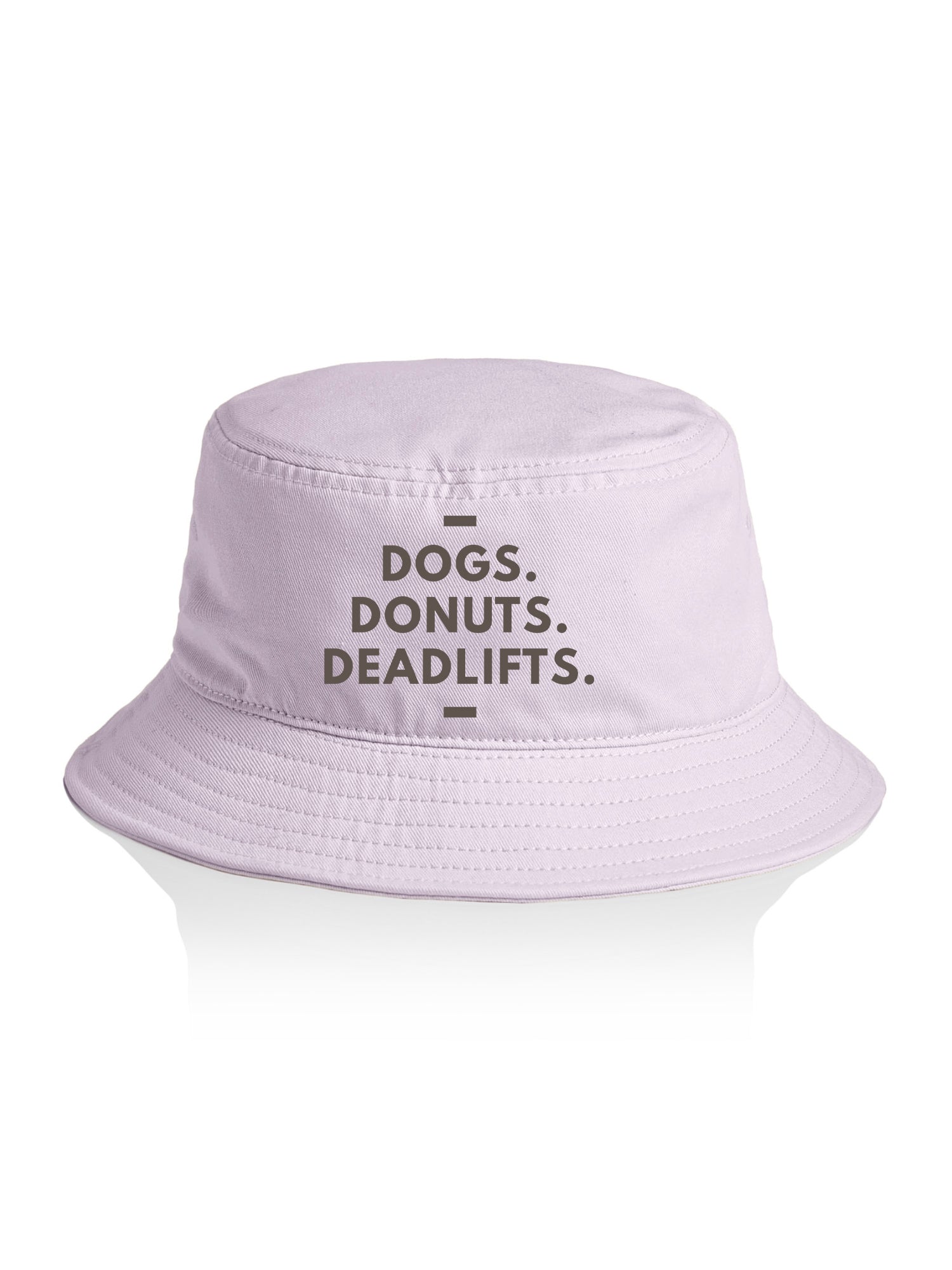 Dogs. Donuts. Deadlifts. Bucket Hat