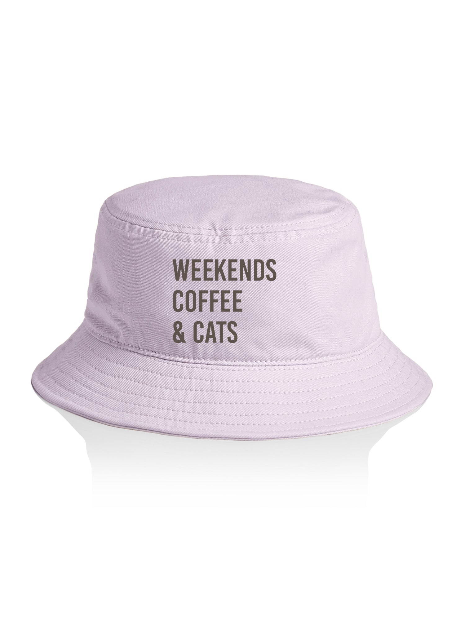 Weekends Coffee & Cats Bucket Hat