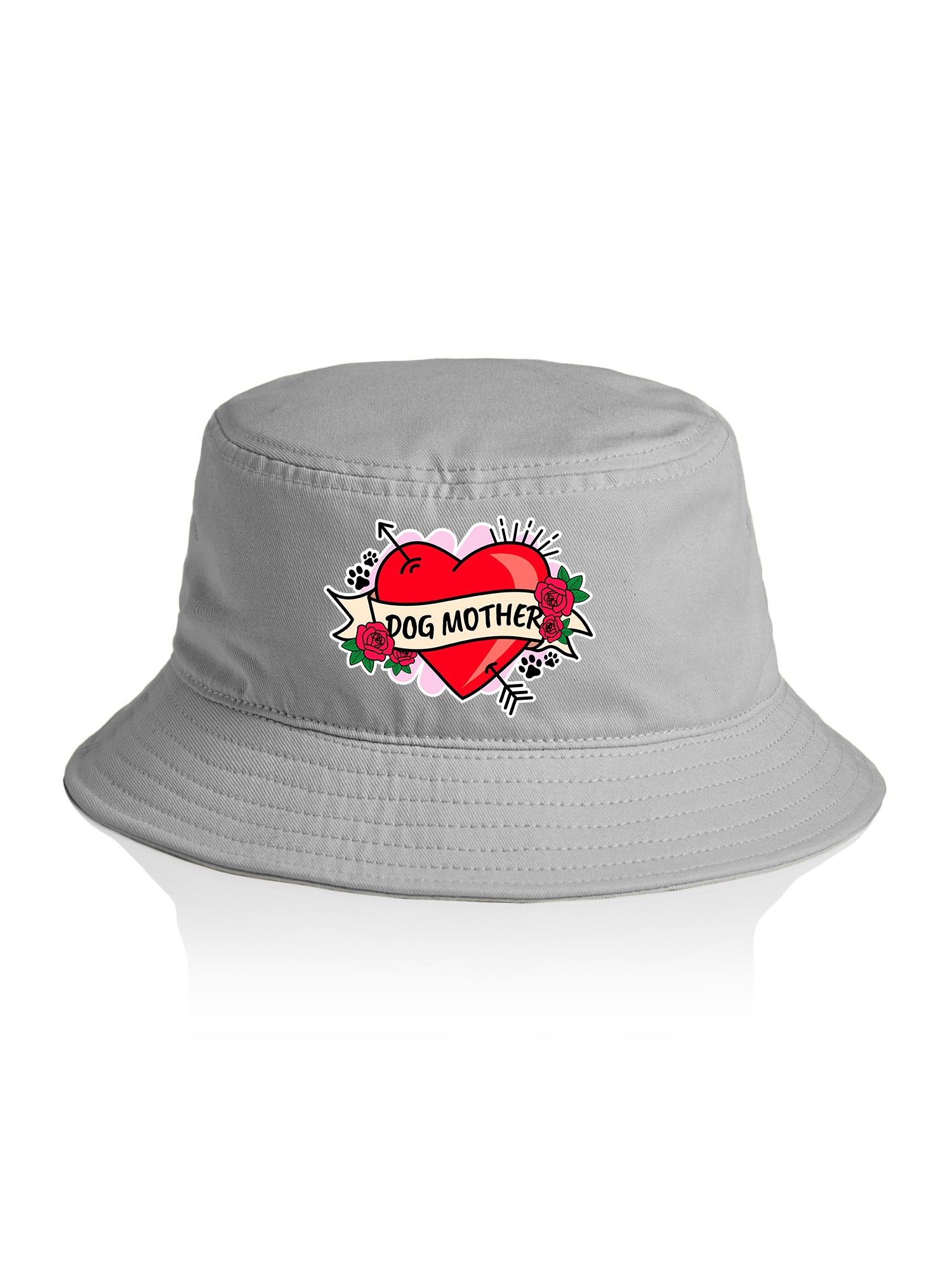 Dog Mother Heart Tattoo Bucket Hat