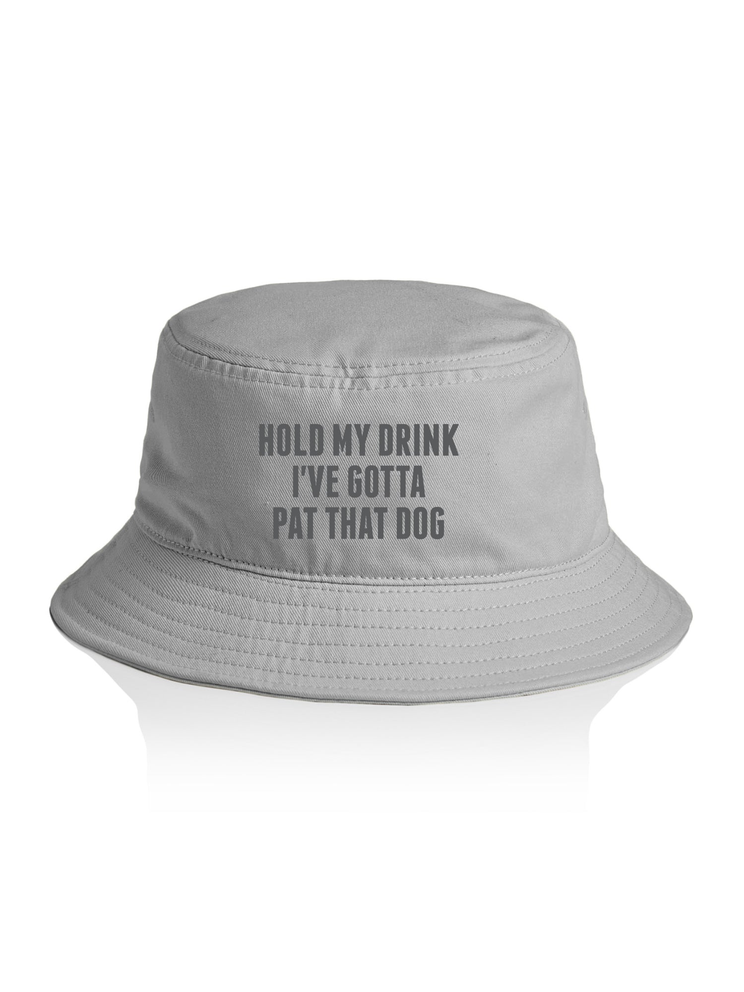 Hold My Drink I've Gotta Pat That Dog Bucket Hat