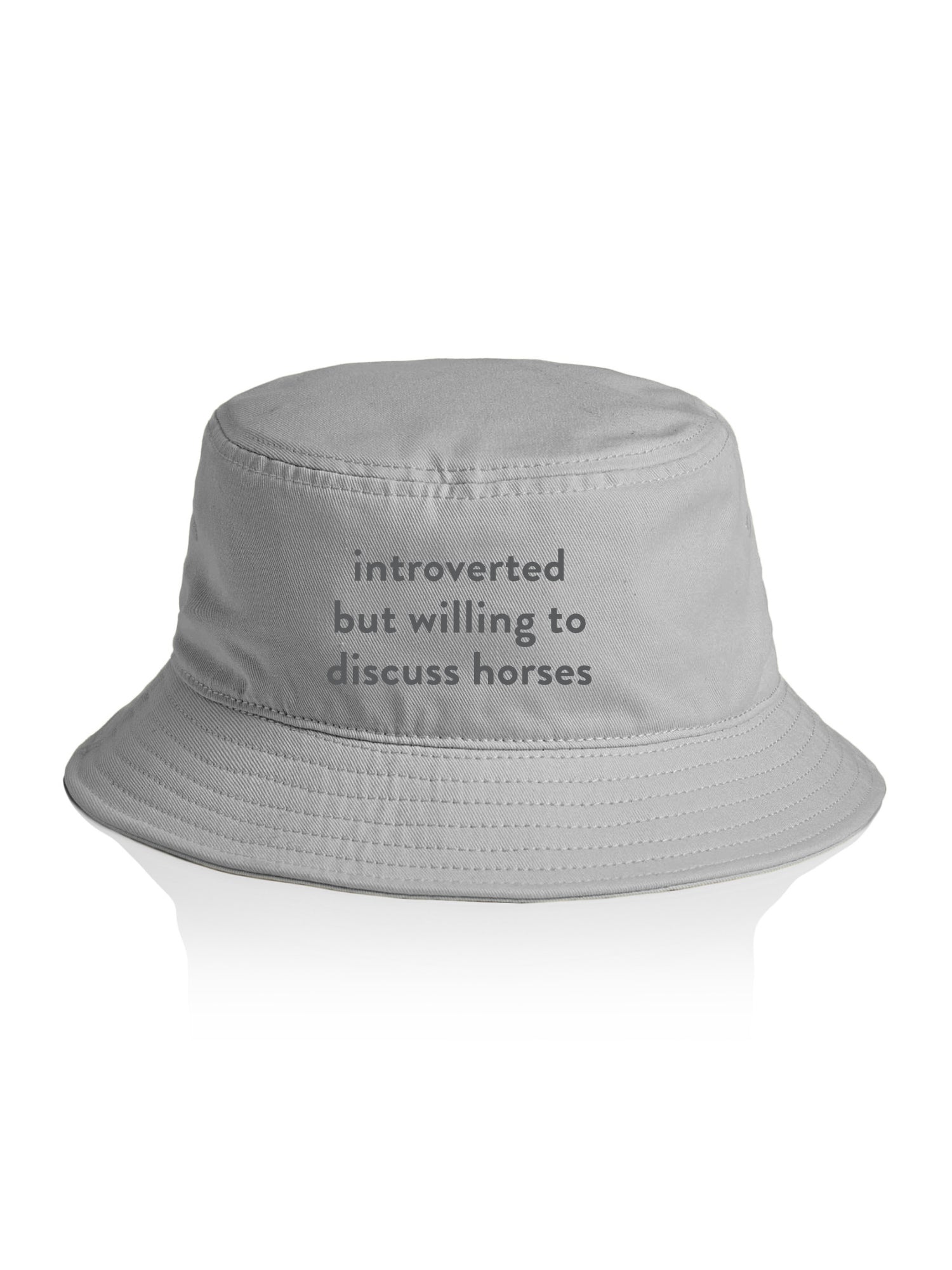 Introverted But Willing To Discuss Horses Bucket Hat