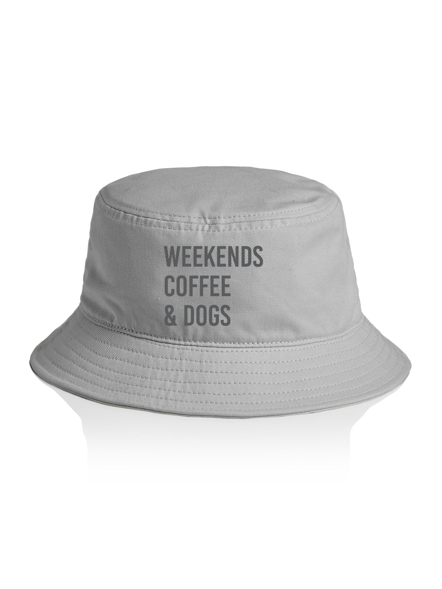 Weekends Coffee & Dogs Bucket Hat