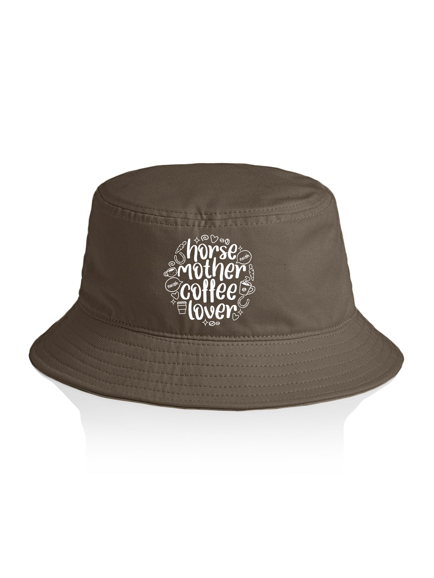 Horse Mother Coffee Lover Bucket Hat