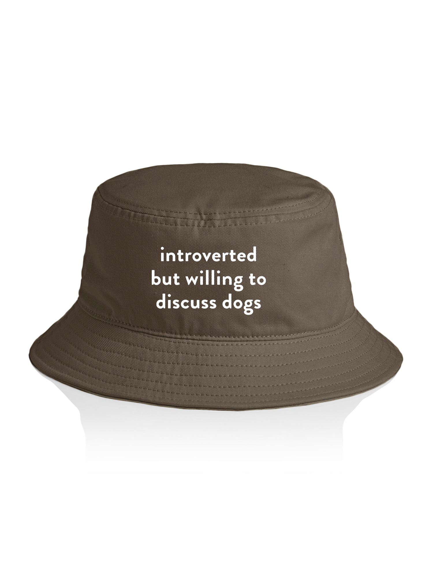 Introverted But Willing To Discuss Dogs Bucket Hat