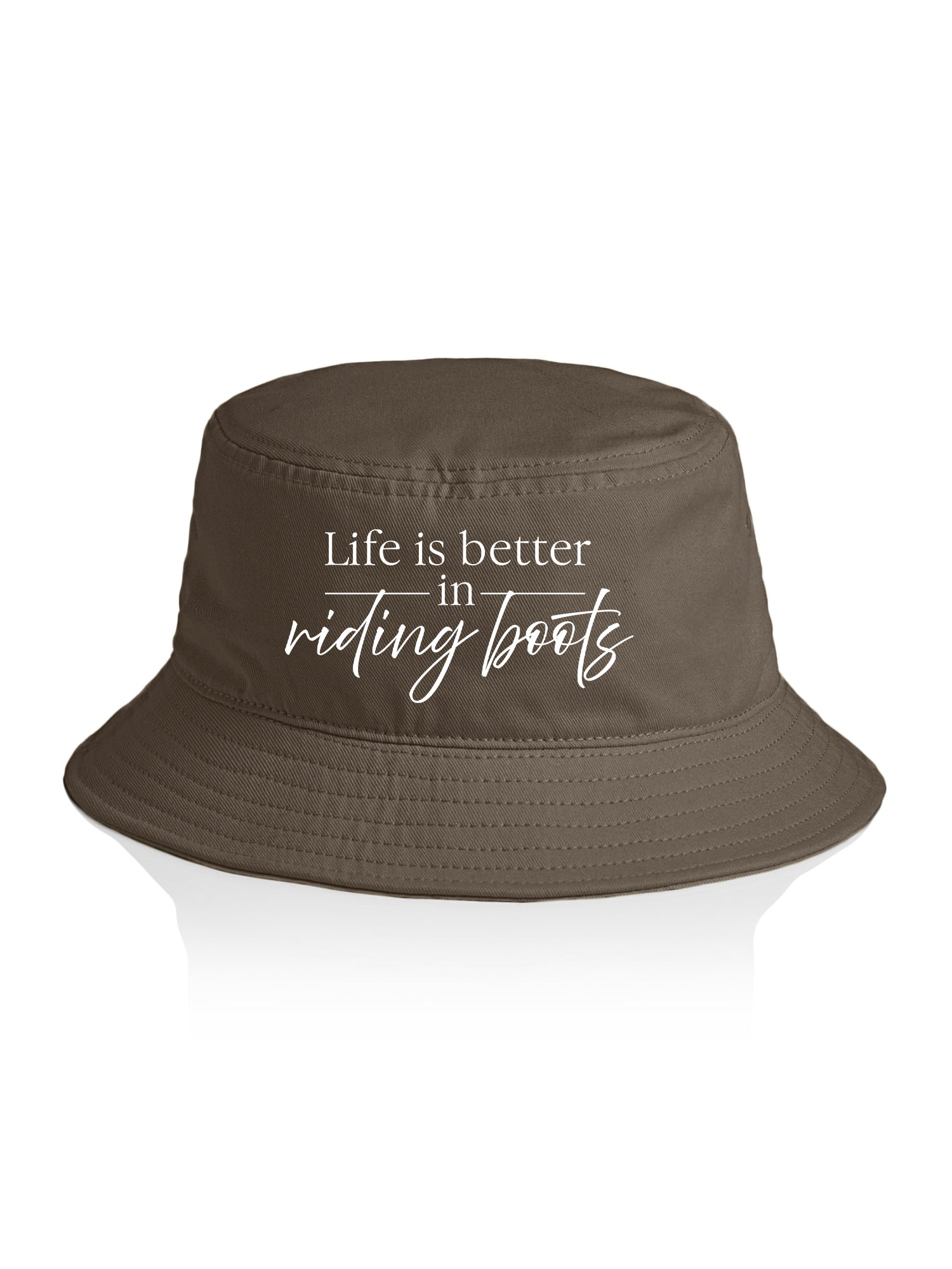 Life Is Better In Riding Boots Bucket Hat