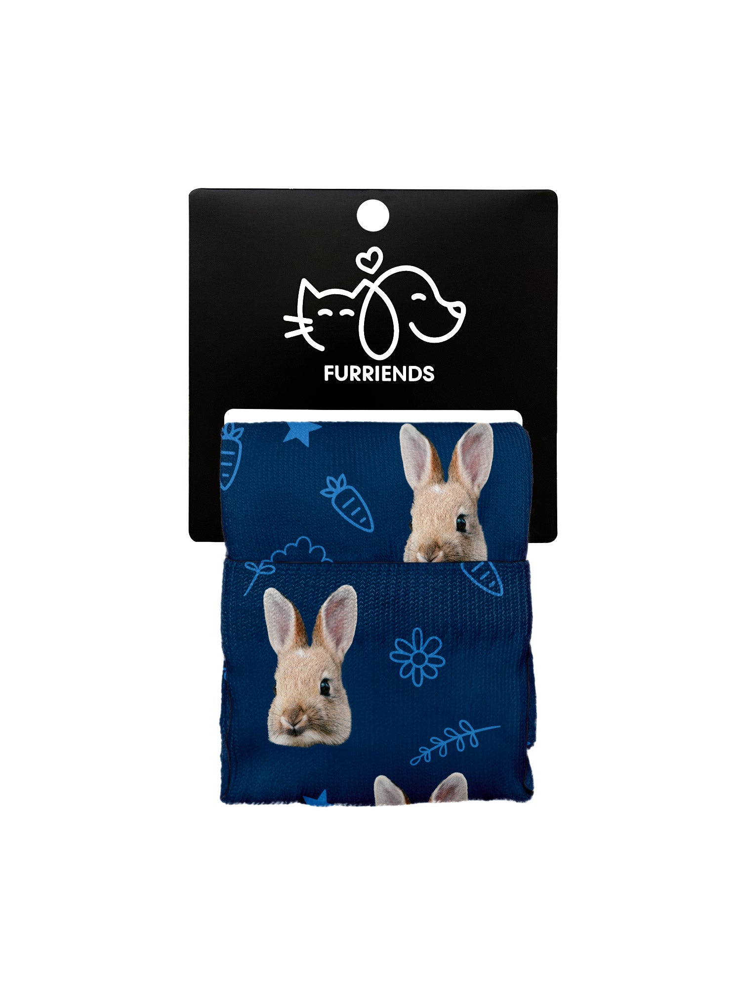 Custom Rabbit Face Dress Socks