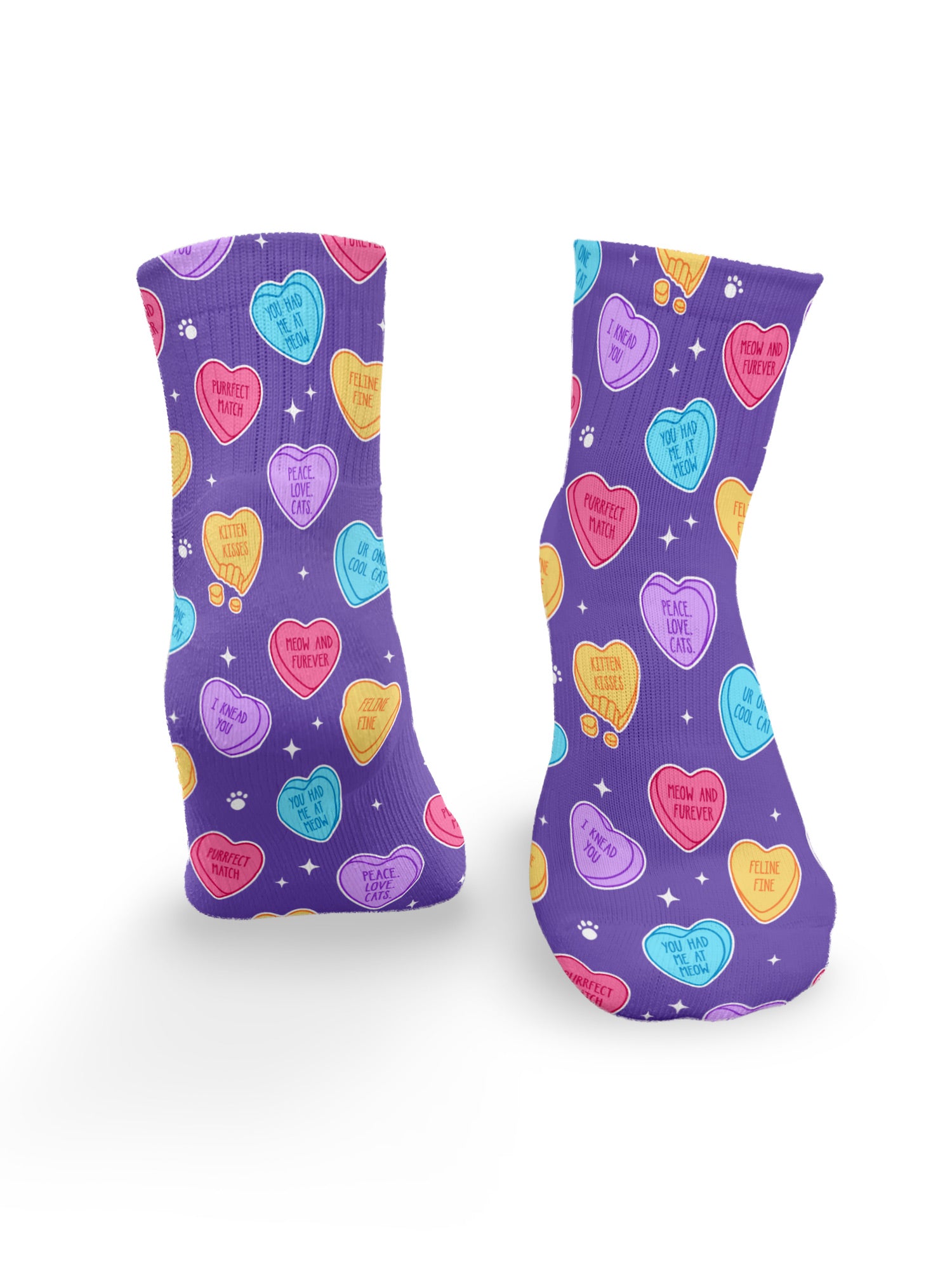 Candy Hearts Ankle Socks