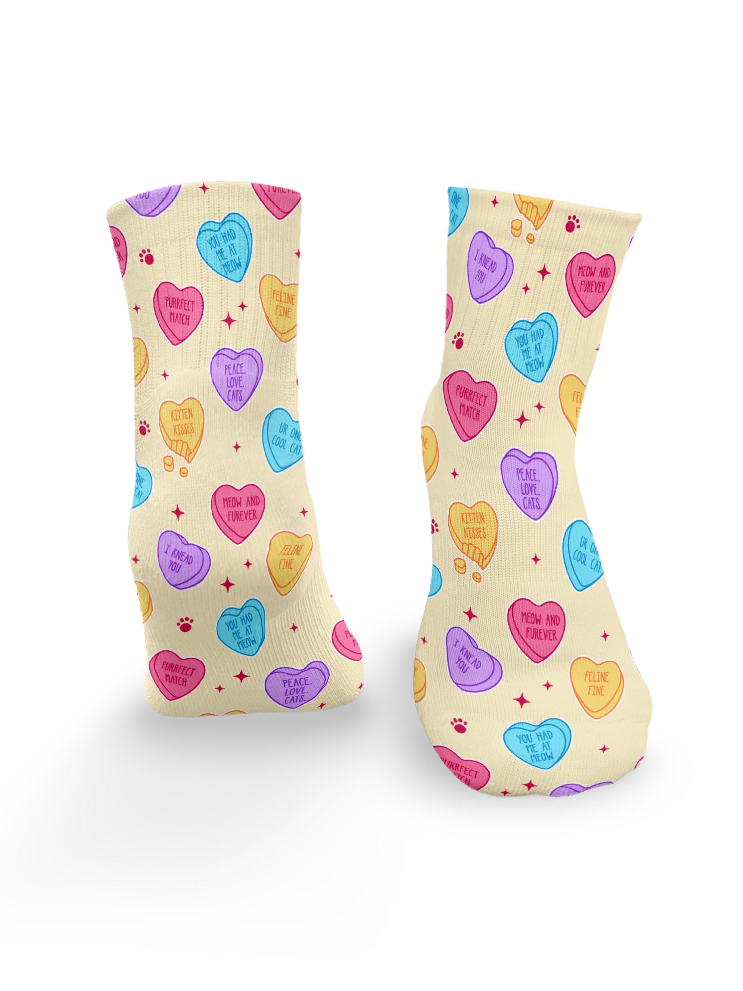 Candy Hearts Ankle Socks