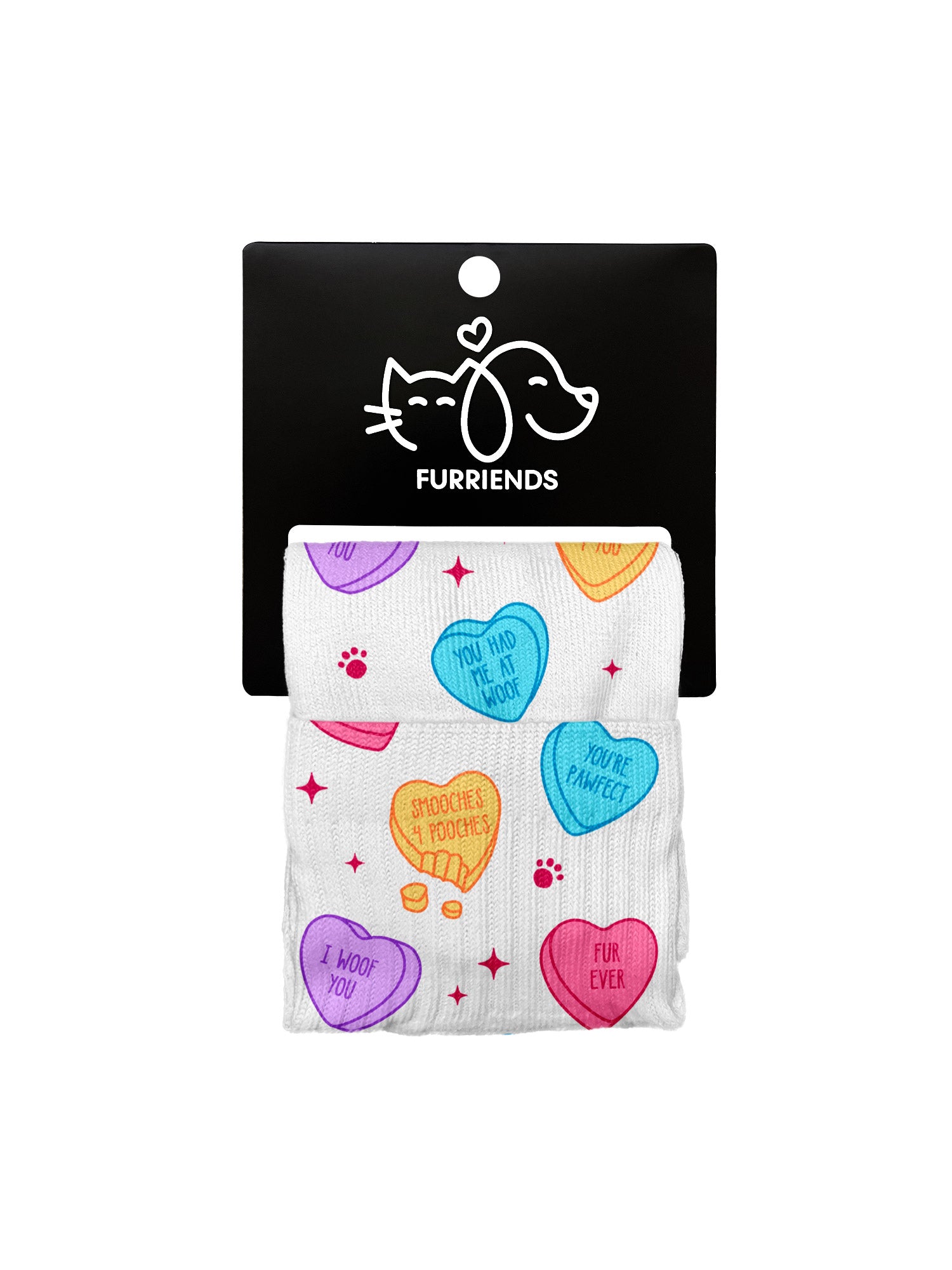 Candy Hearts Ankle Socks