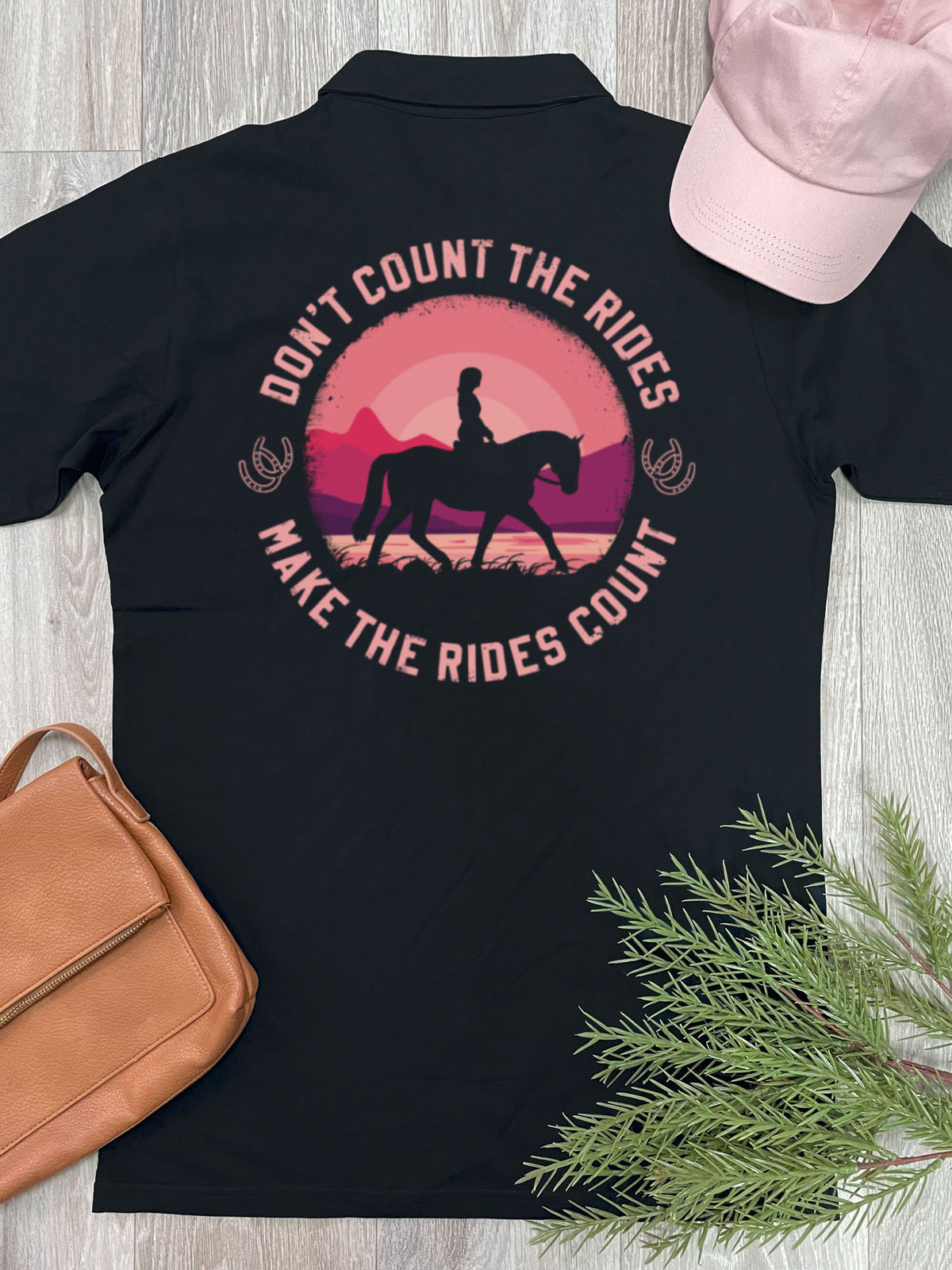 Don&#39;t Count The Rides Unisex Polo Shirt