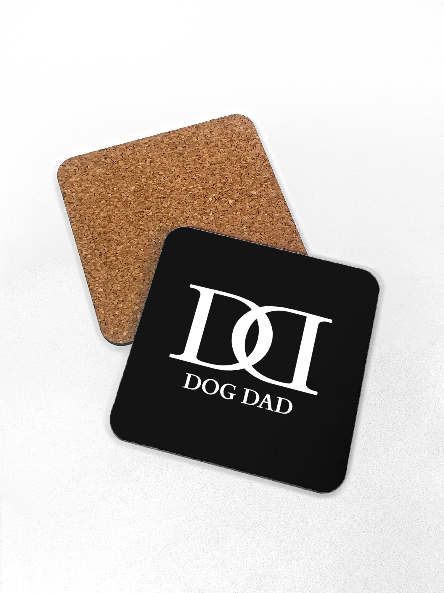 Dog Dad Monogram Coaster