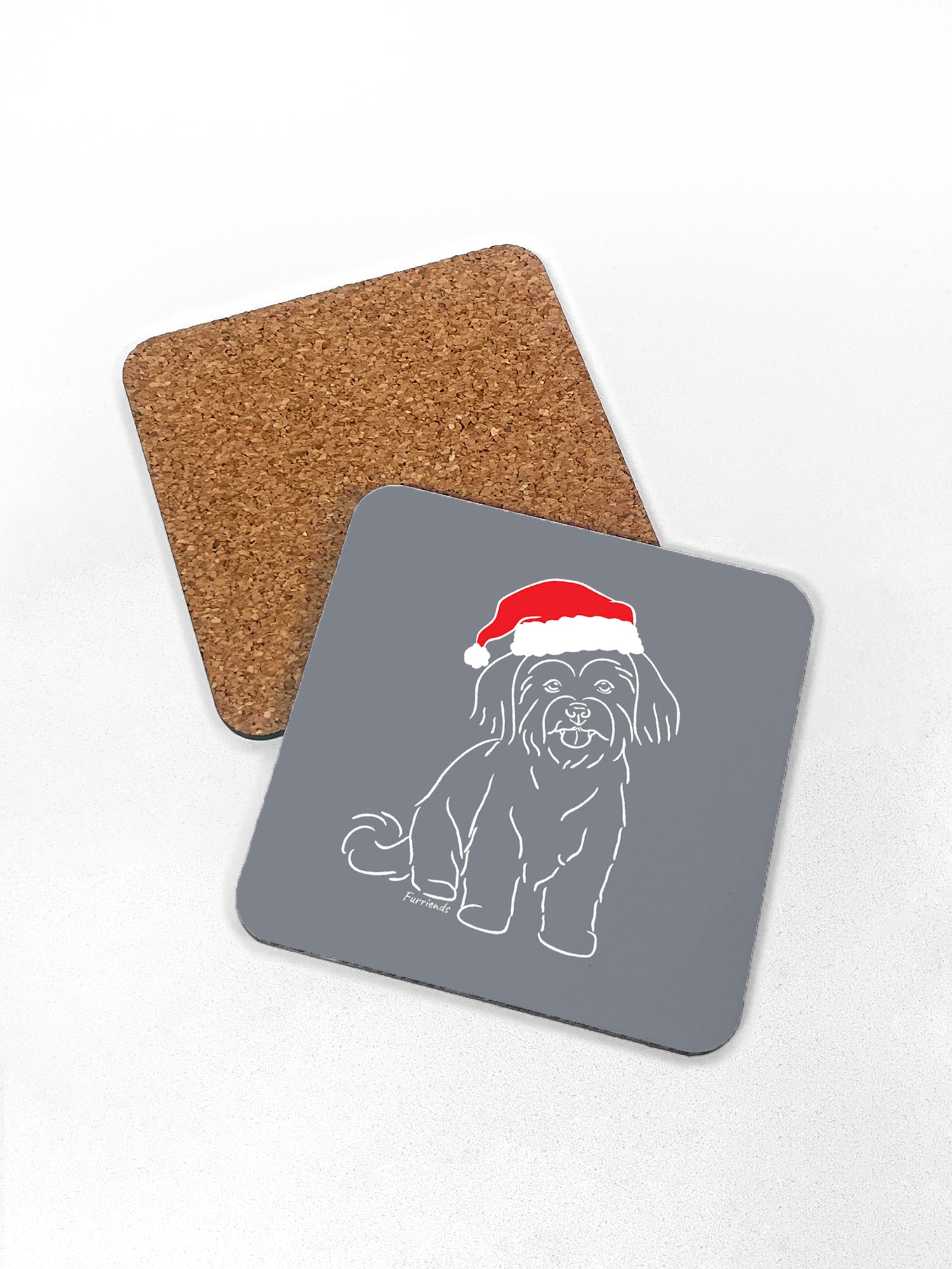 Maltese Terrier Christmas Edition Coaster