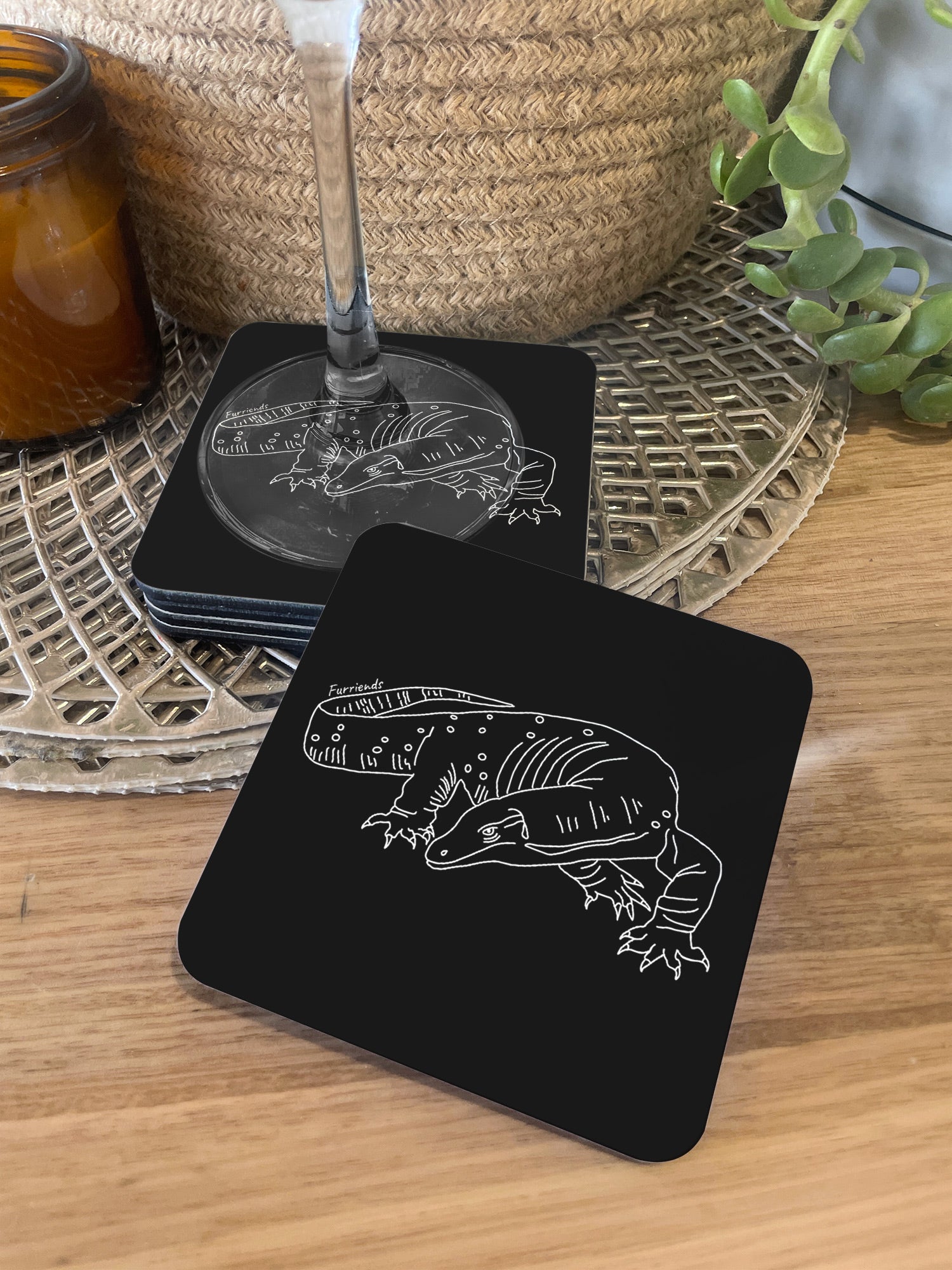 Lace Monitor Coaster