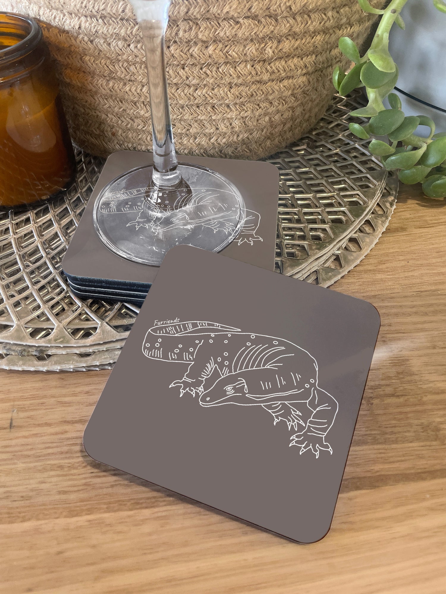 Lace Monitor Coaster