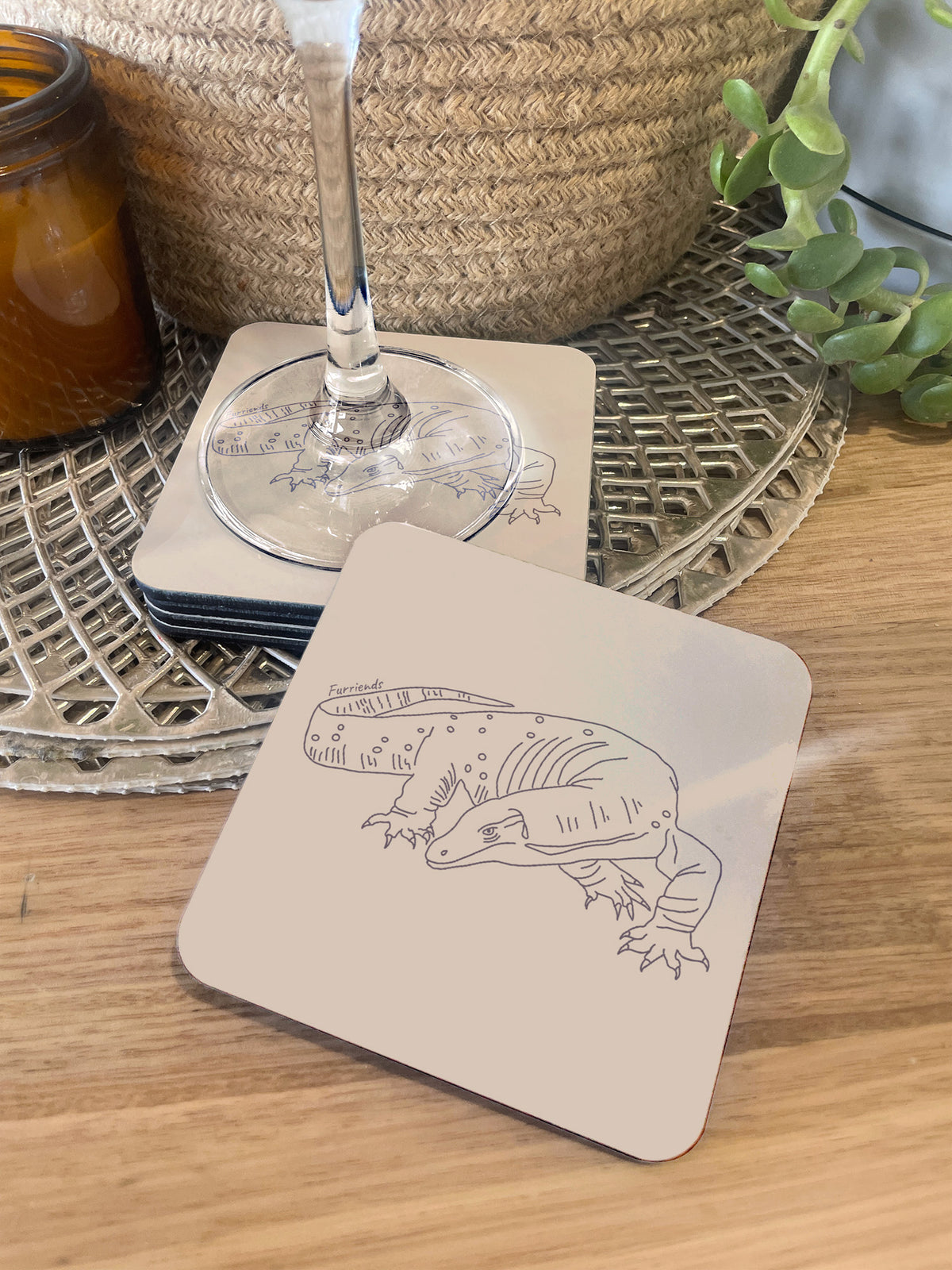 Lace Monitor Coaster