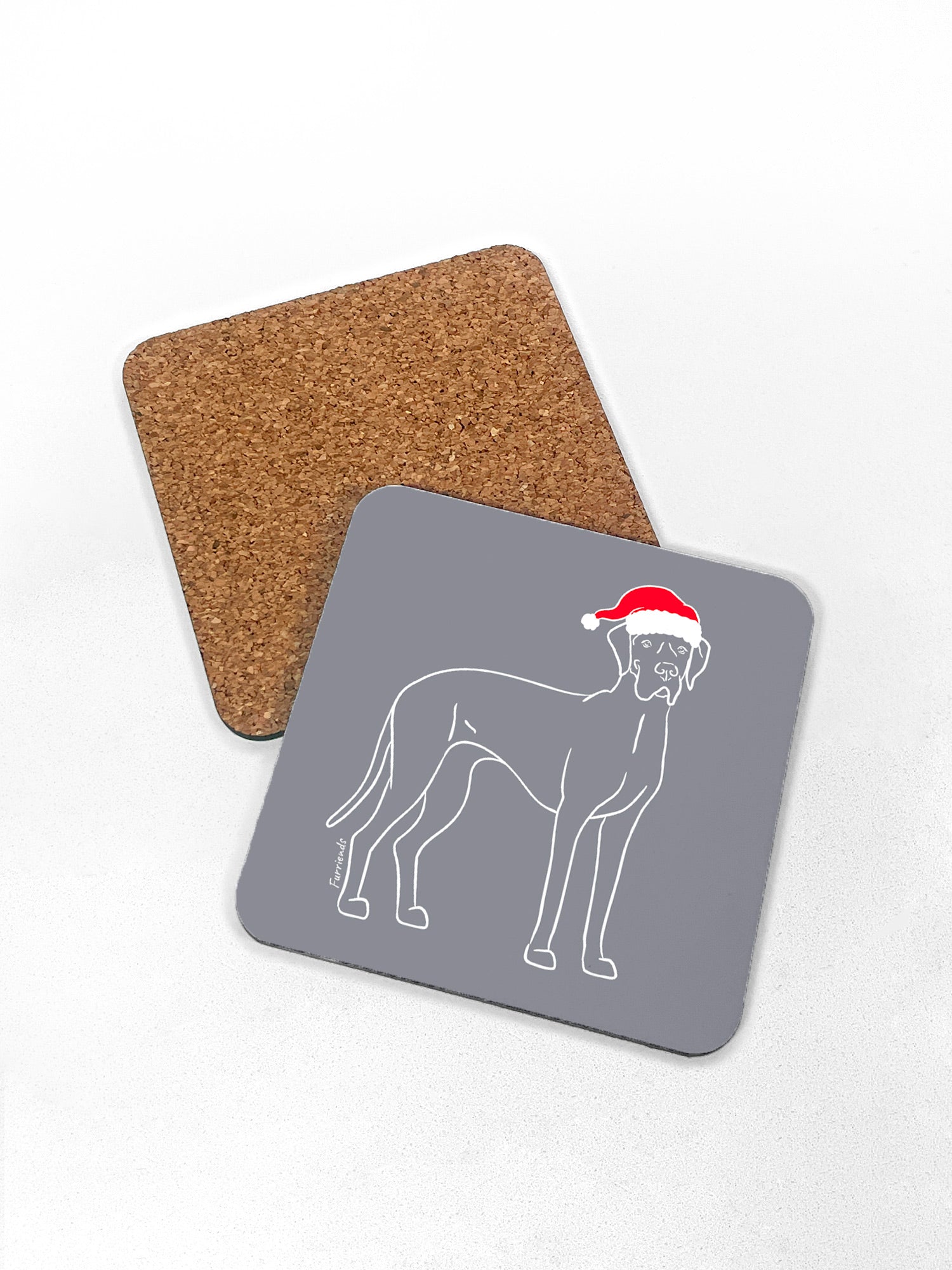 Great Dane Christmas Edition Coaster