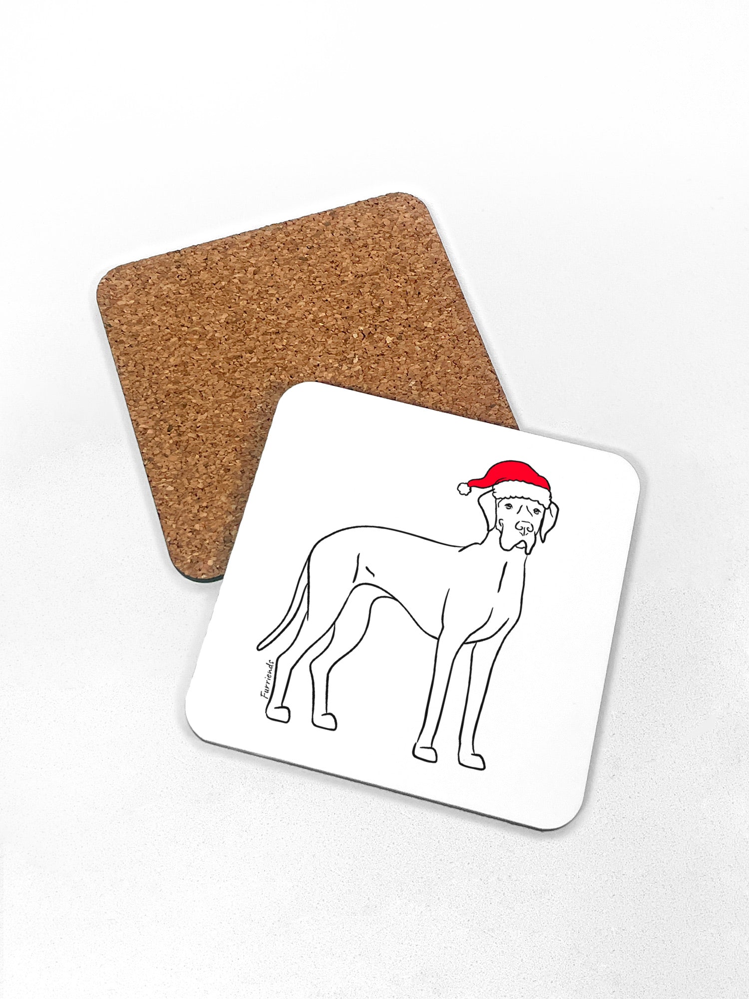 Great Dane Christmas Edition Coaster