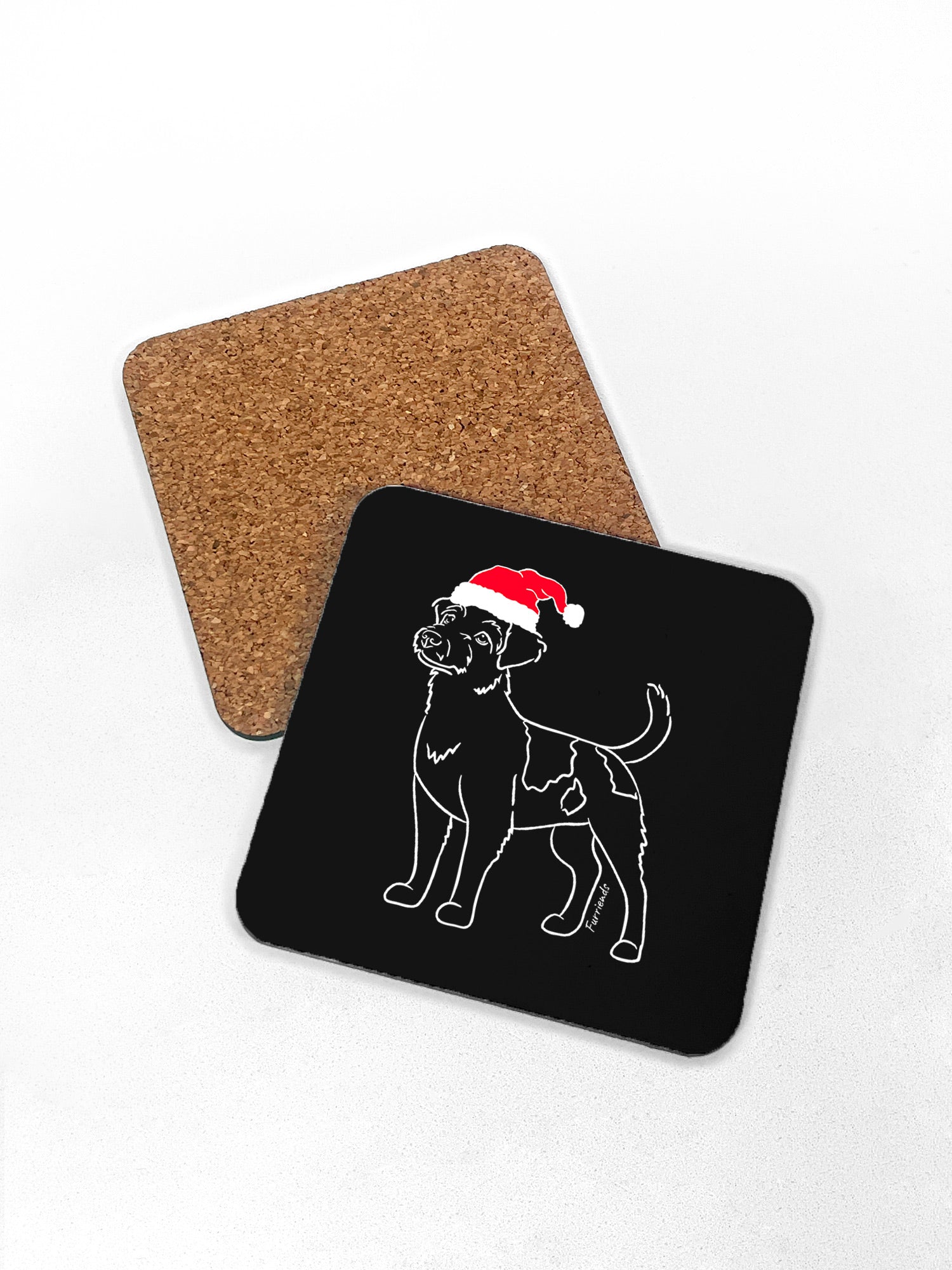 Jack Russell Terrier (Rough Coat) Christmas Edition Coaster