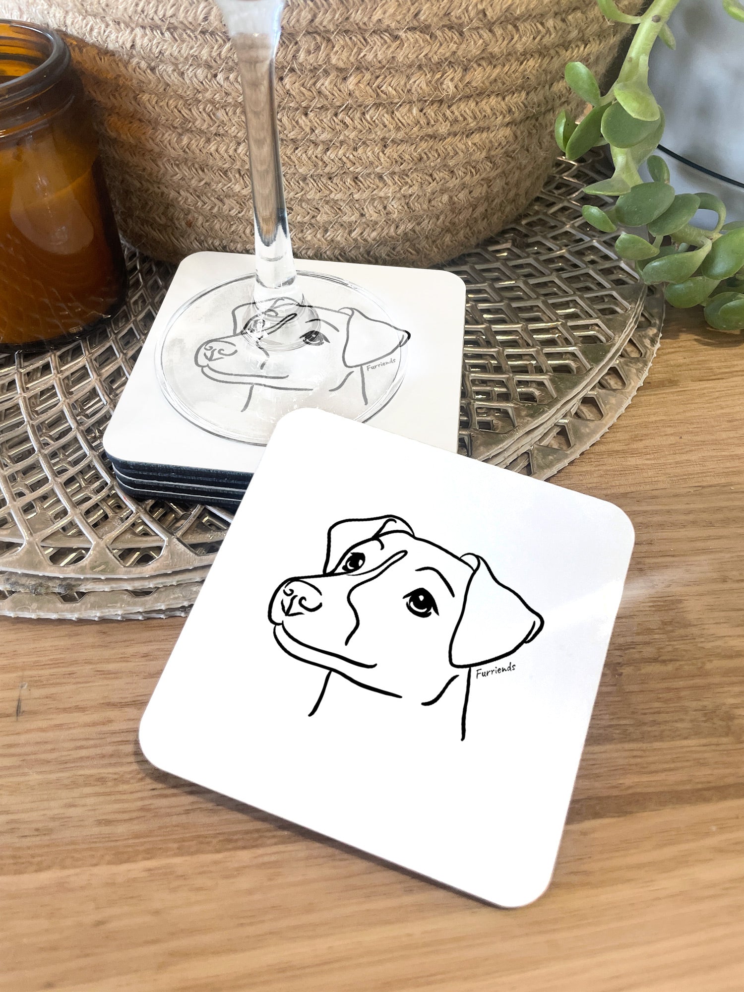 Jack Russell Terrier (Smooth Coat) Coaster