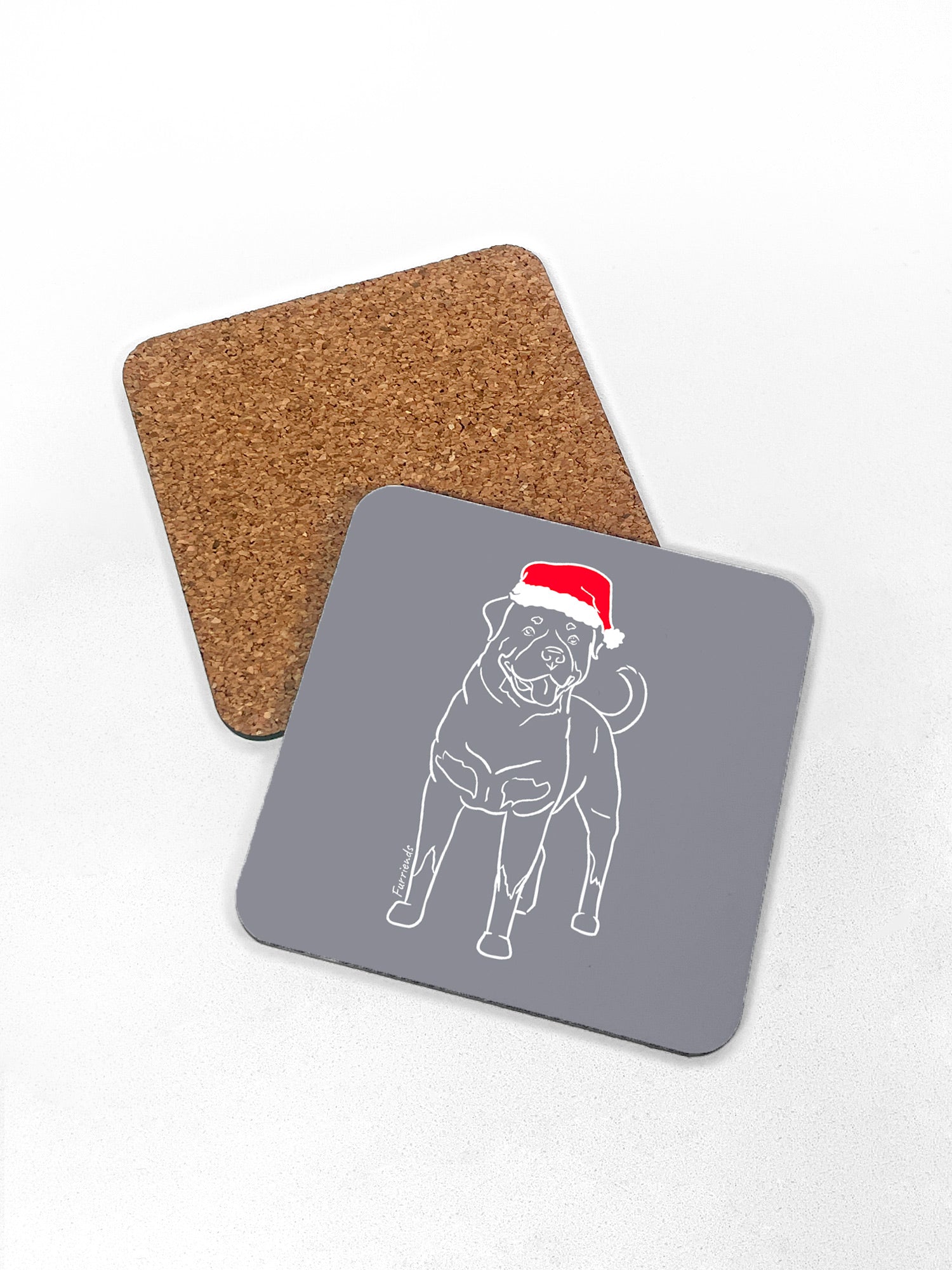 Rottweiler Christmas Edition Coaster