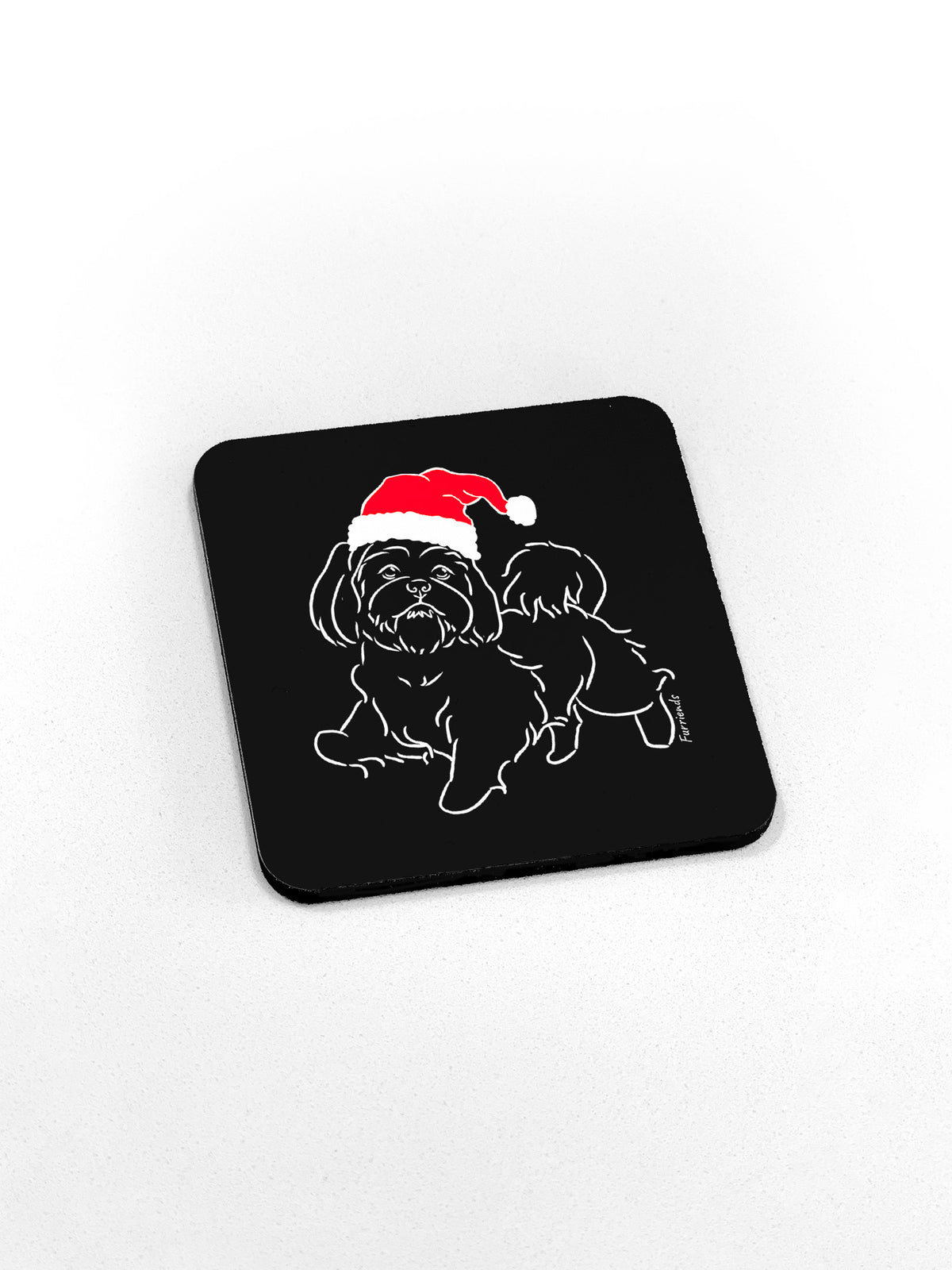 Shih Tzu Christmas Edition Coaster