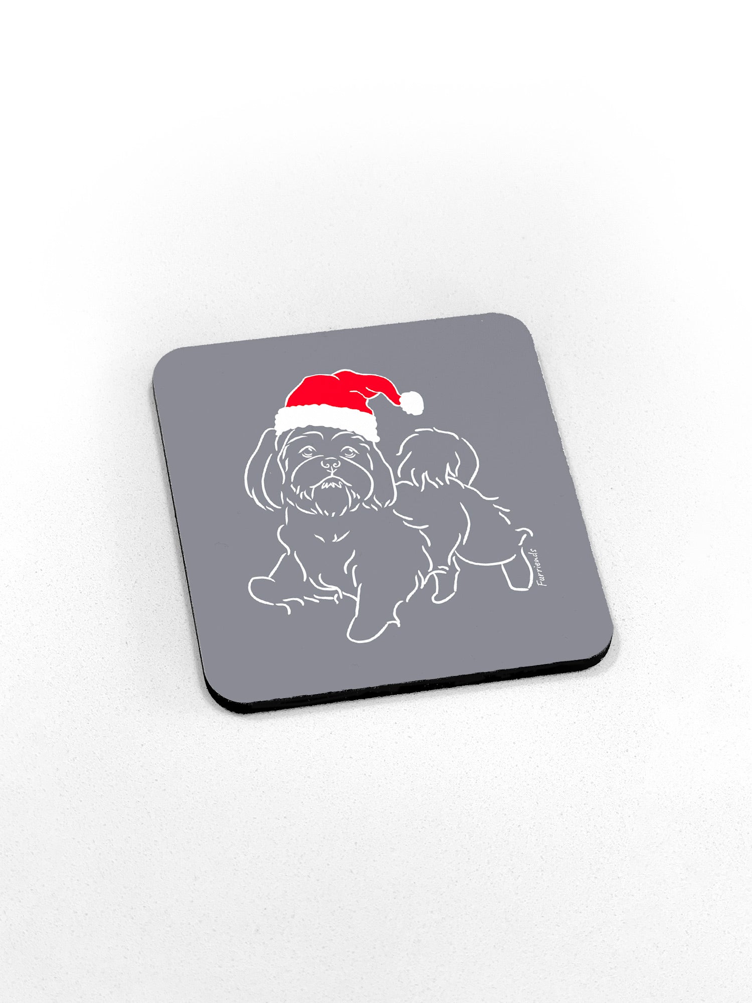 Shih Tzu Christmas Edition Coaster