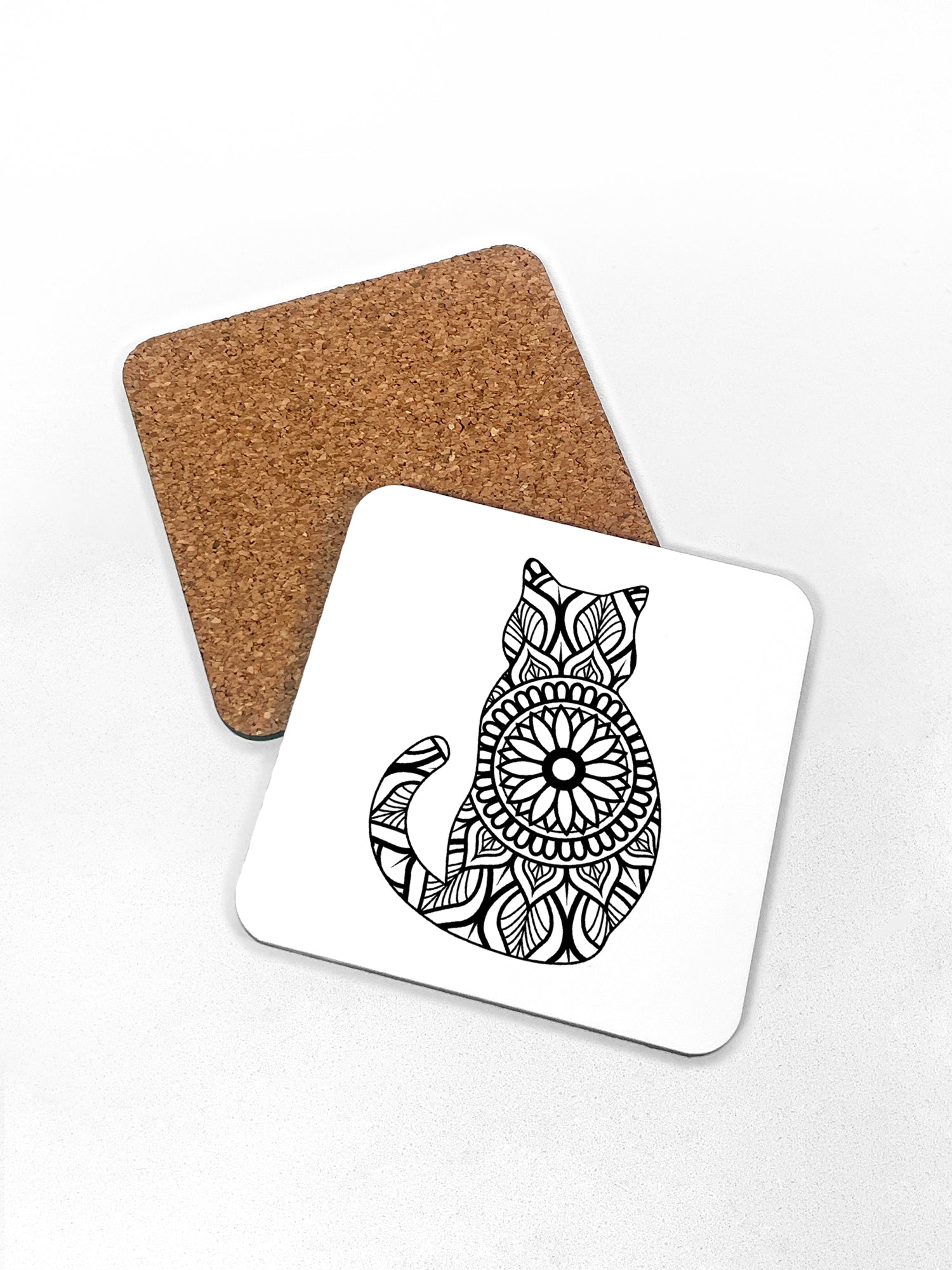 Cat Mandala Coaster