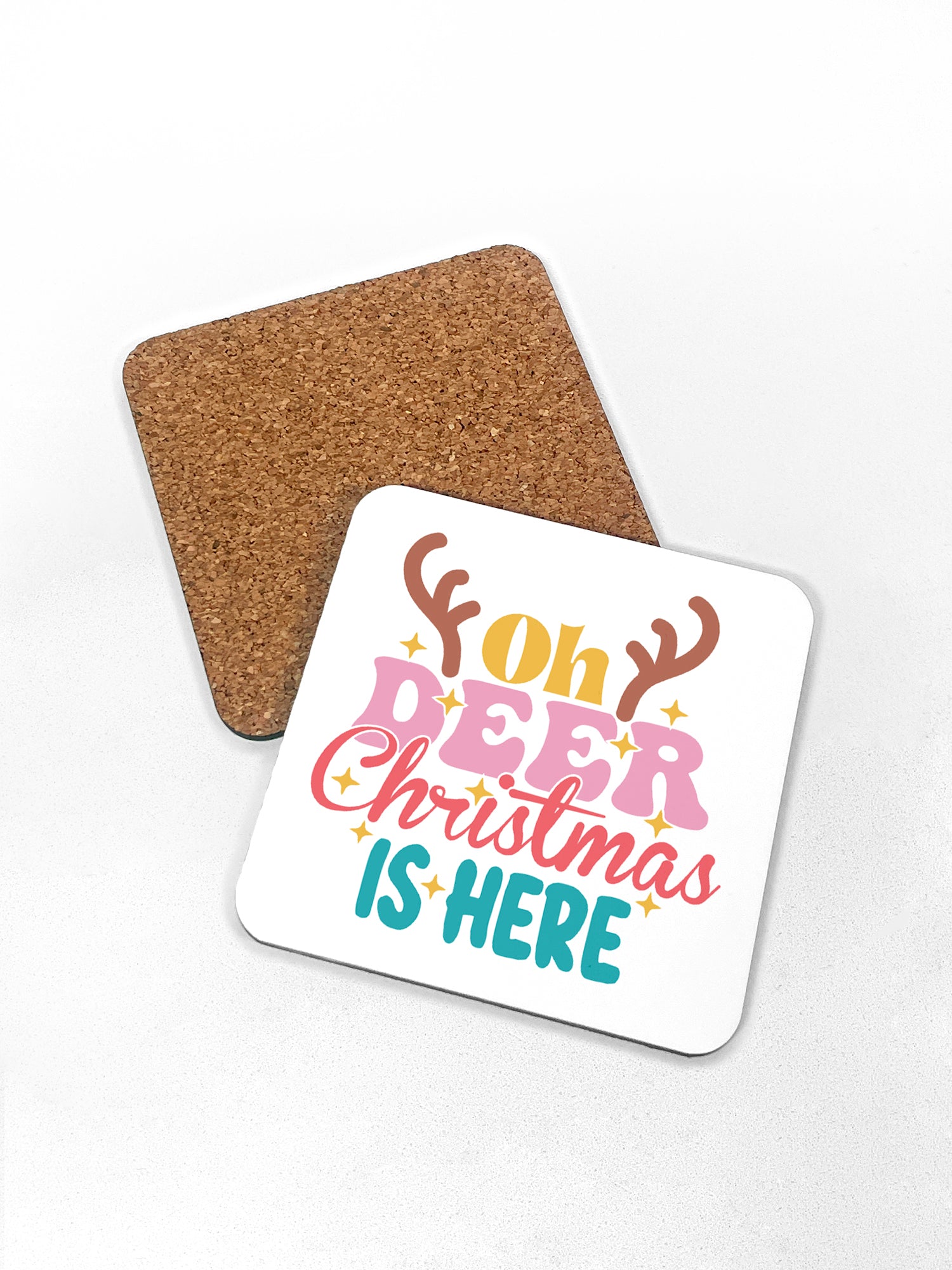 Oh Deer. Christmas Is Here Coaster