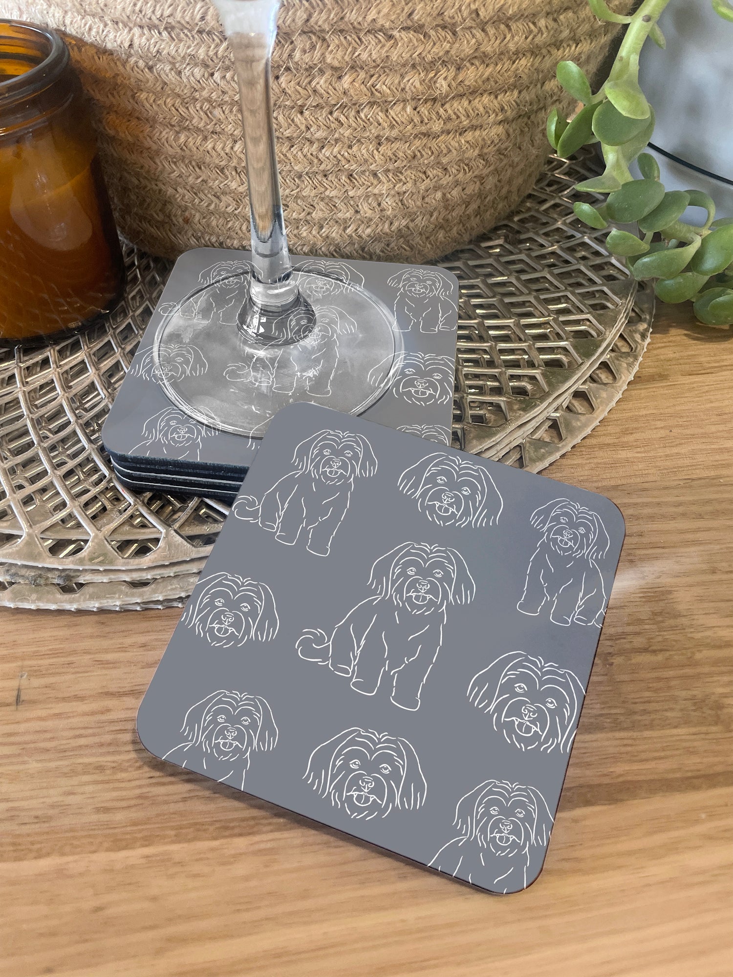 Maltese Terrier Coaster