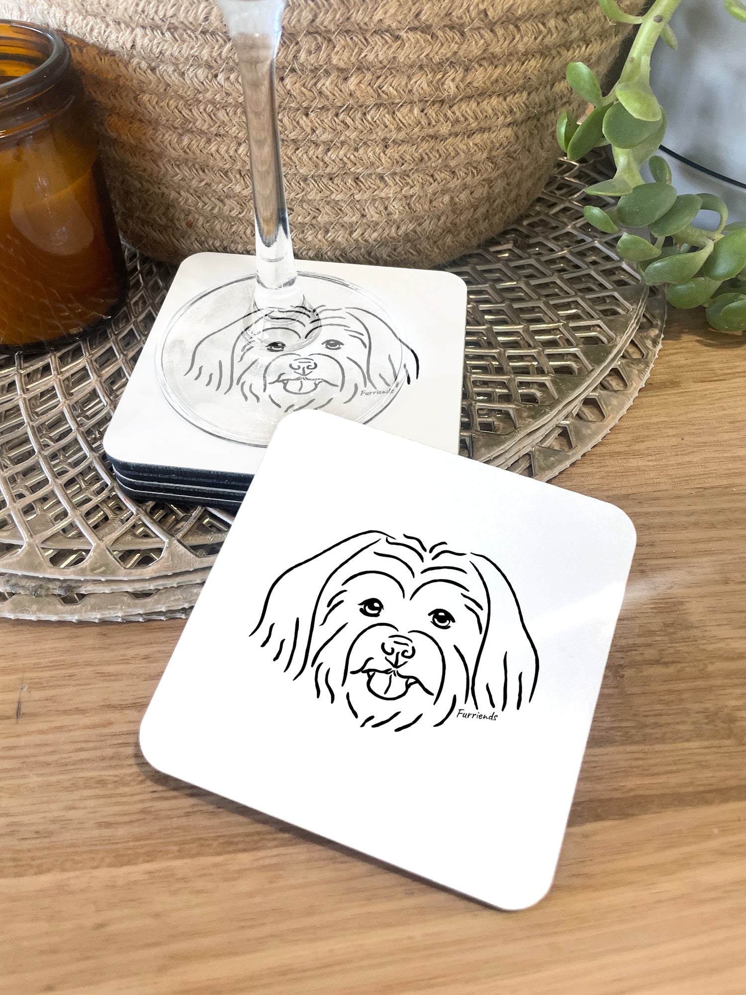 Maltese Terrier Coaster