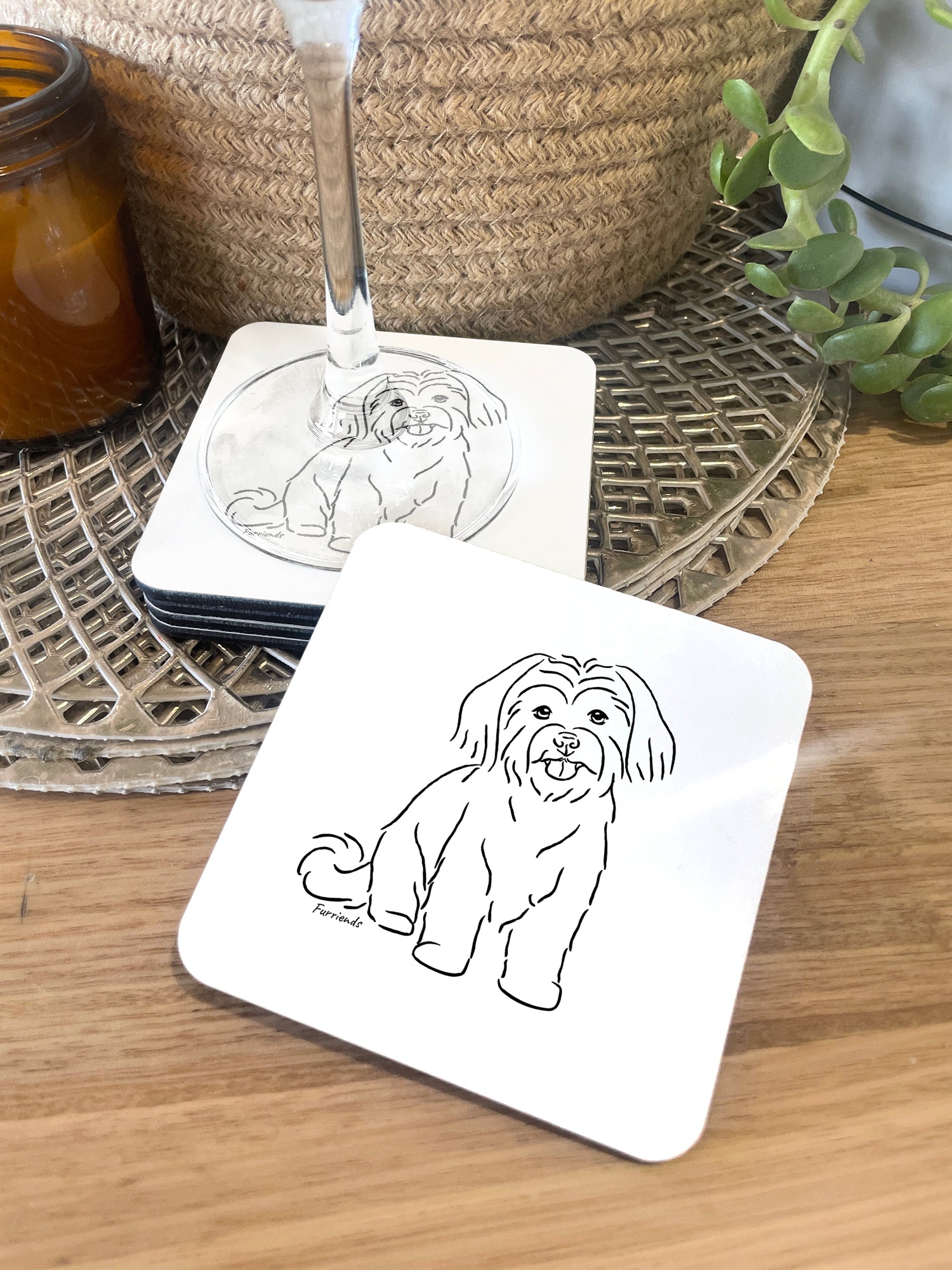 Maltese Terrier Coaster