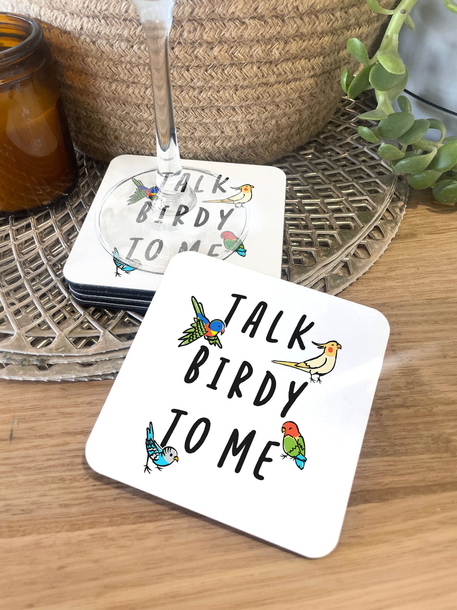 Talk Birdy To Me Coaster