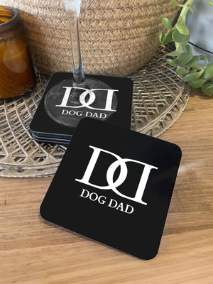 Dog Dad Monogram Coaster