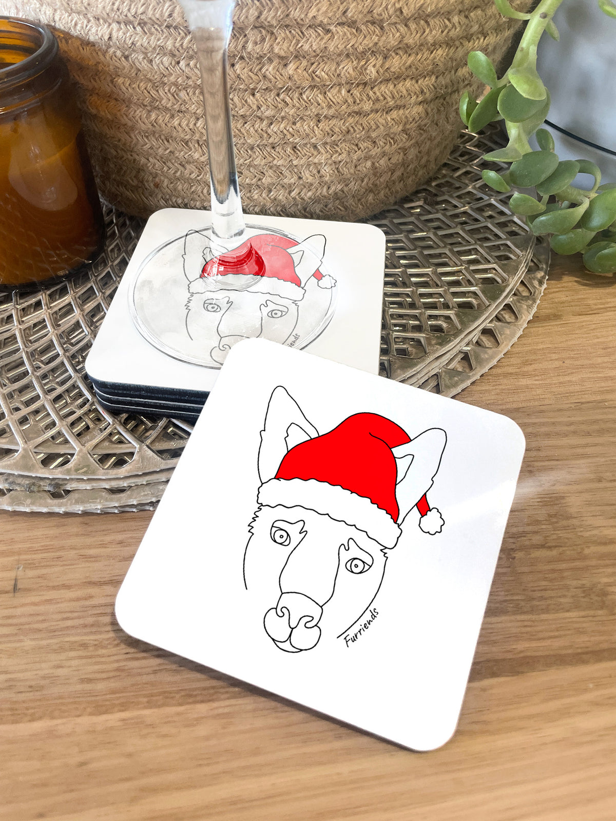 Kangaroo Christmas Edition Coaster