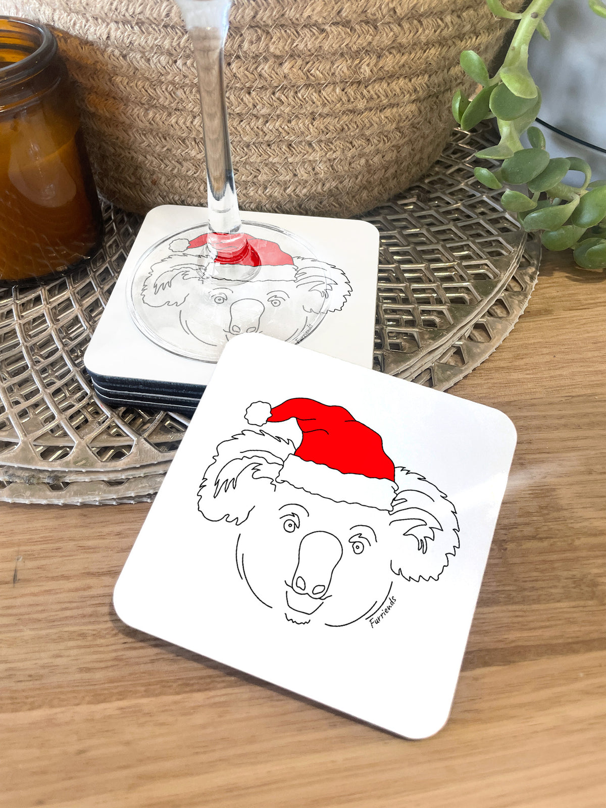 Koala Christmas Edition Coaster