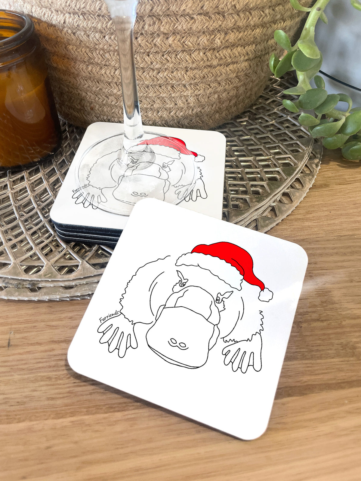 Platypus Christmas Edition Coaster