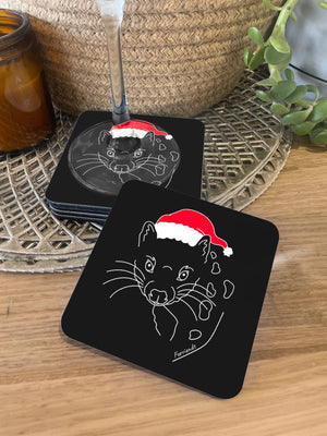 Spotted-Tailed Quoll Christmas Edition Coaster