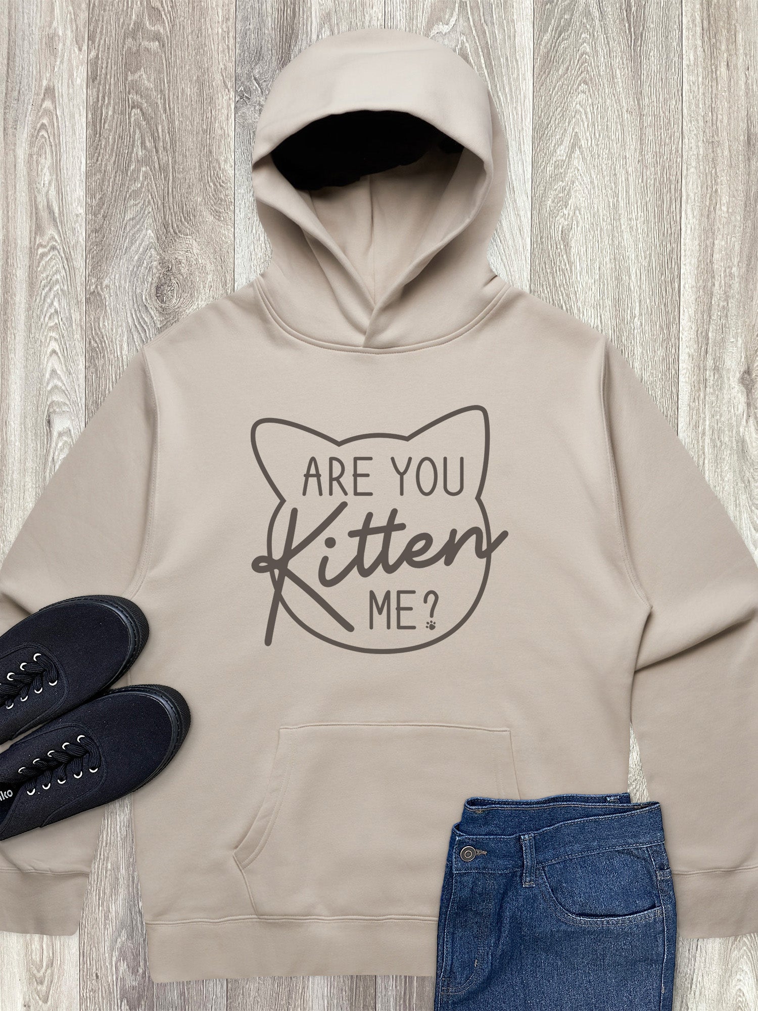 Are You Kitten Me Men's Comfort Hood