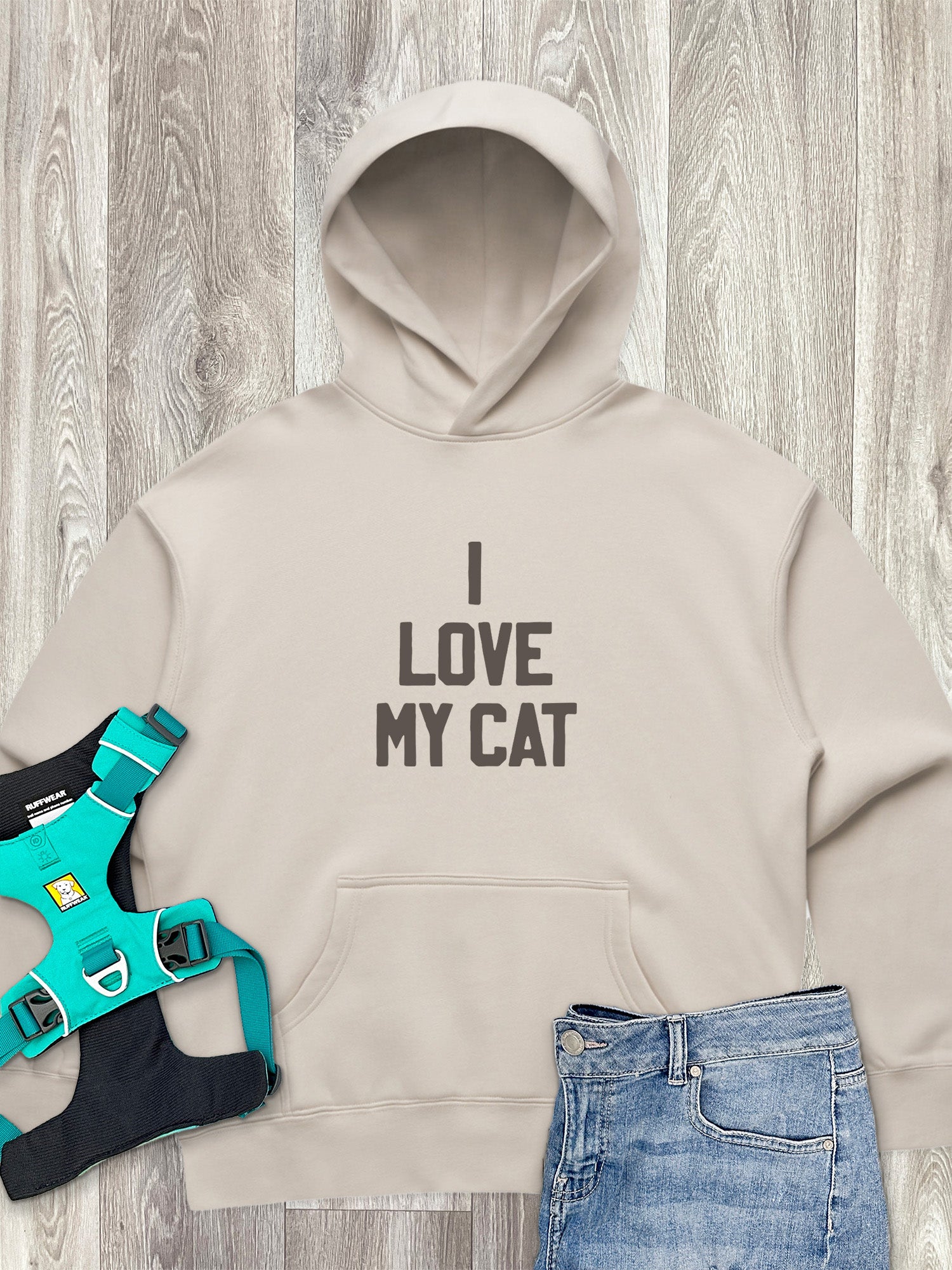 I Love My Cat Women's Comfort Hood