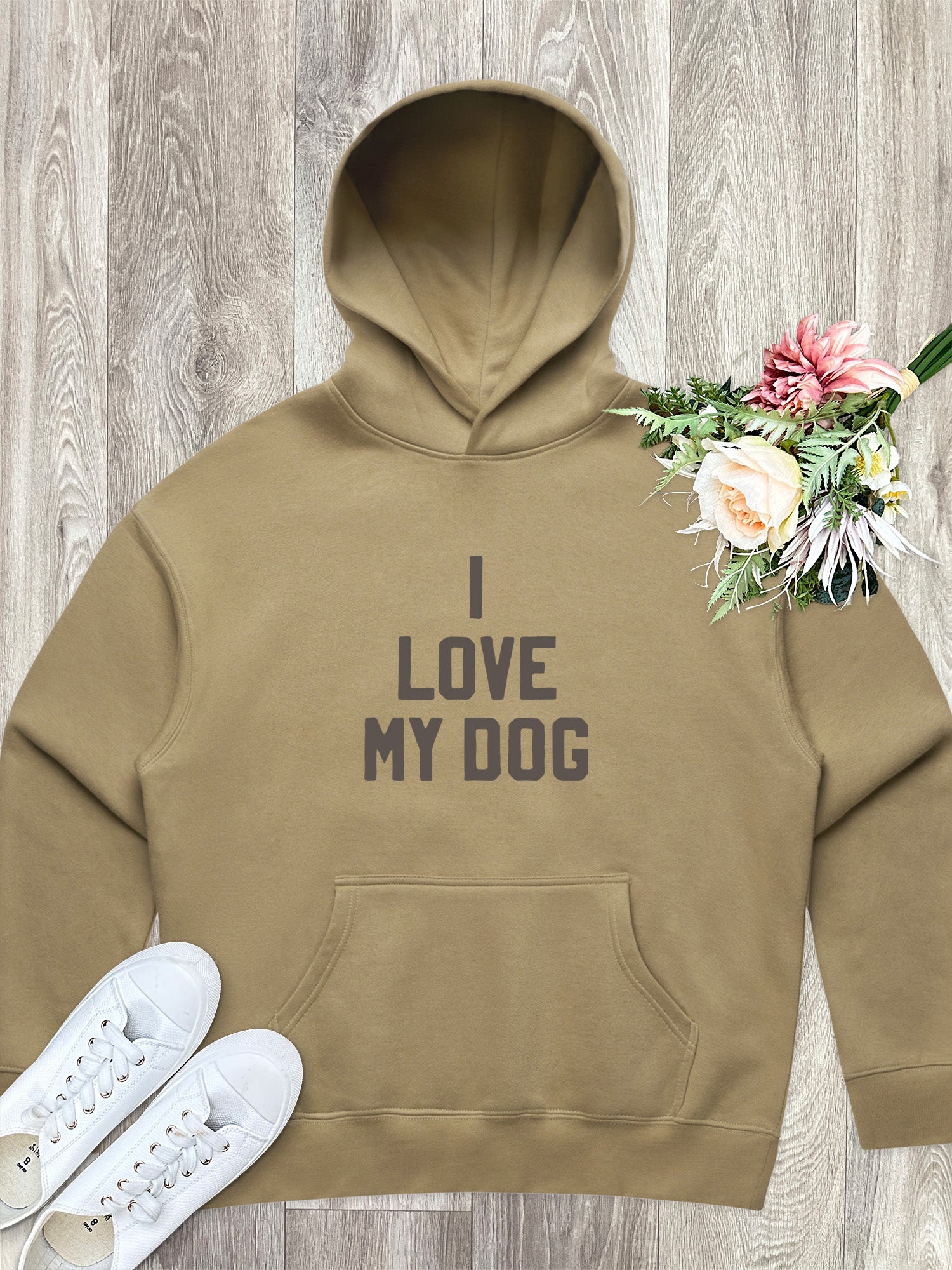 I Love My Dog Women's Comfort Hood