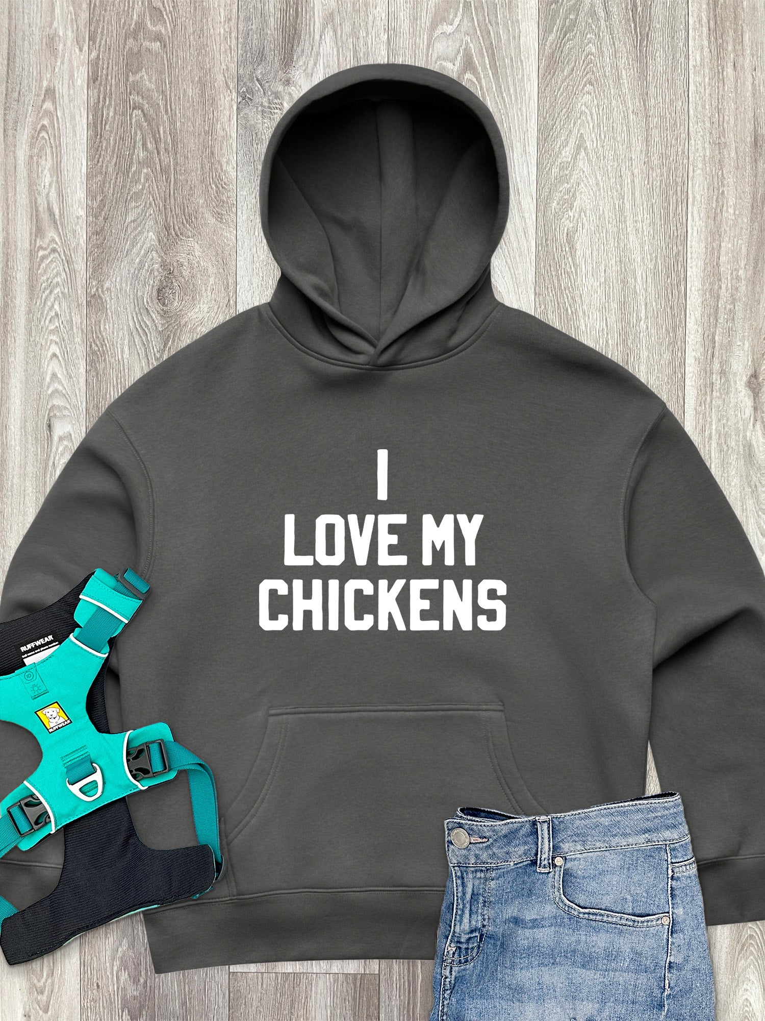 I Love My Chickens Women's Comfort Hood