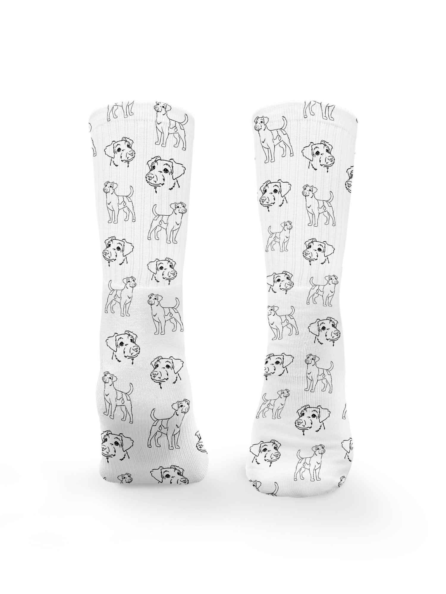 Jack Russell Terrier (Rough Coat) Crew Socks