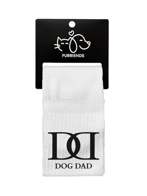 Dog Dad Monogram Crew Socks