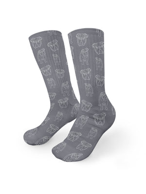 British Bulldog Crew Socks