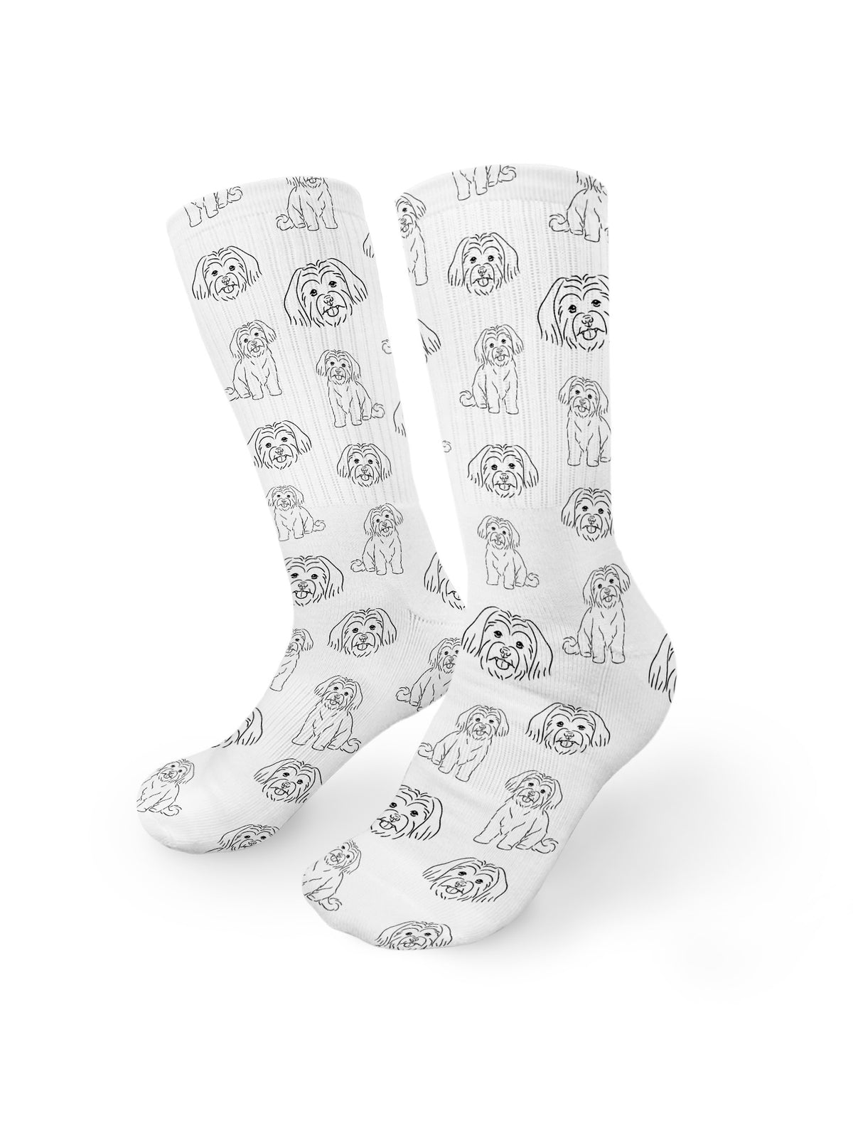 Maltese Terrier Crew Socks