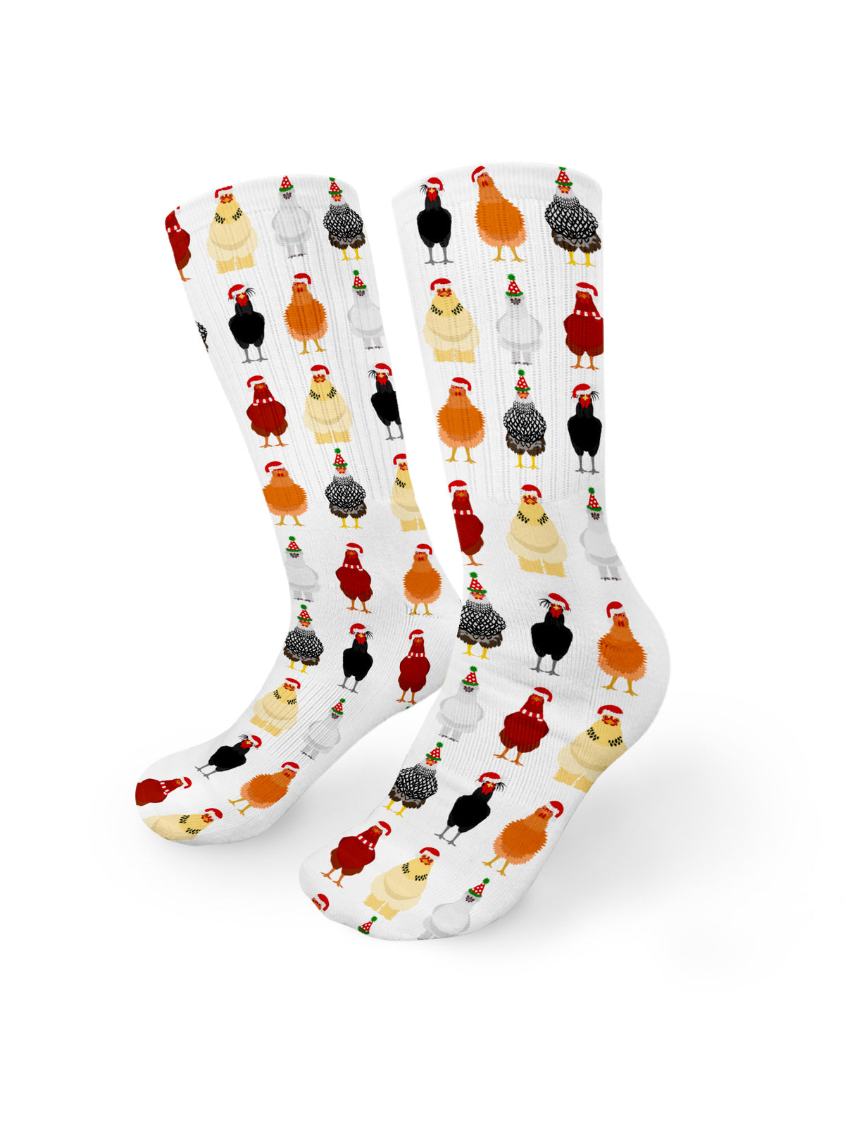 Merry Clucking Christmas Crew Socks