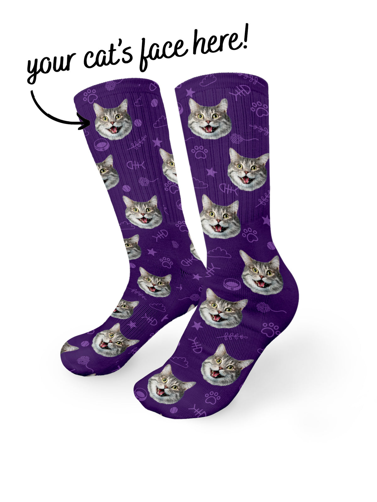 Best Custom Cat Socks Australia  Buy Personalised Kitten Socks Online -  Pulse Socks